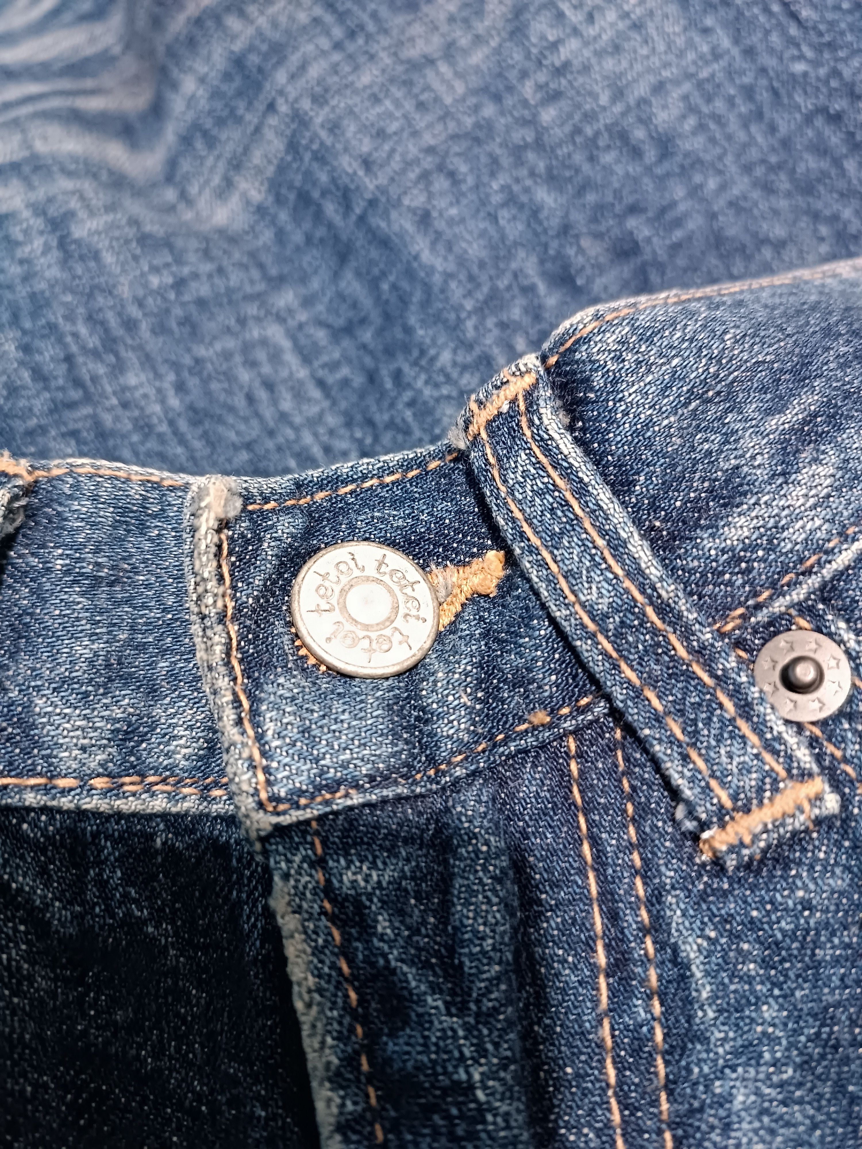 Japanese Brand Dead stock Japanese Art Patchwork Denim Skinny Denim Size US 29 - 10 Thumbnail