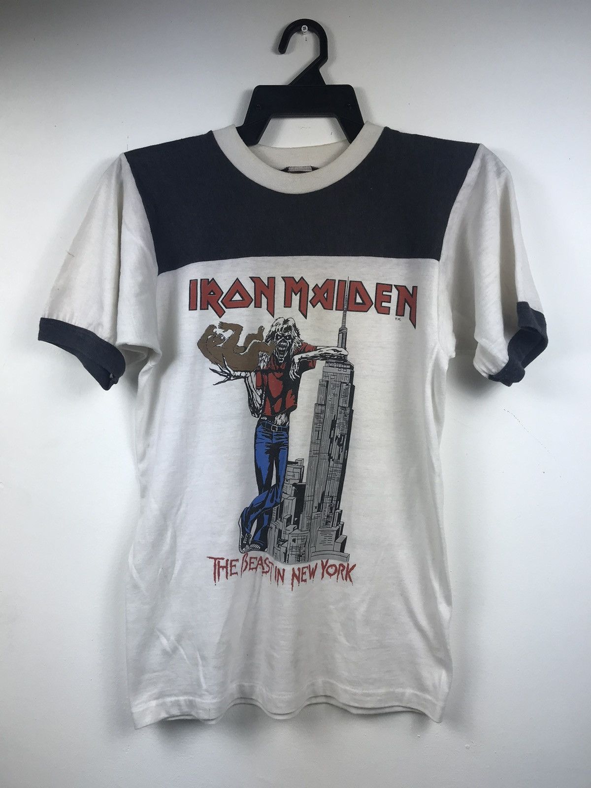 Vintage 80s IRON MAIDEN The Beast in New York tshirt