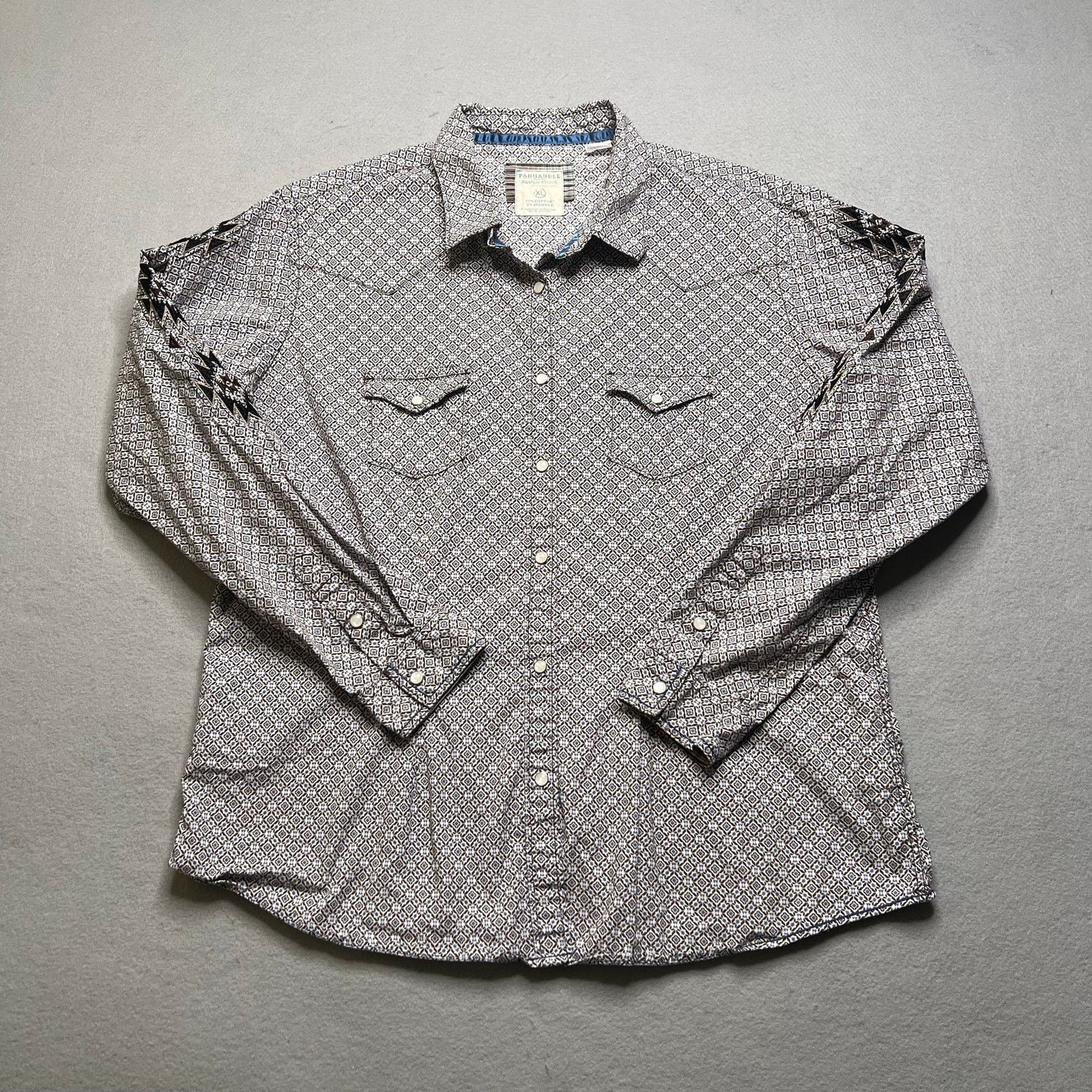 Panhandle Slim Panhandle Rough Stock Western Aztec Shirt Men XL Snap Pearl Size US XL / EU 56 / 4 - 1 Thumbnail