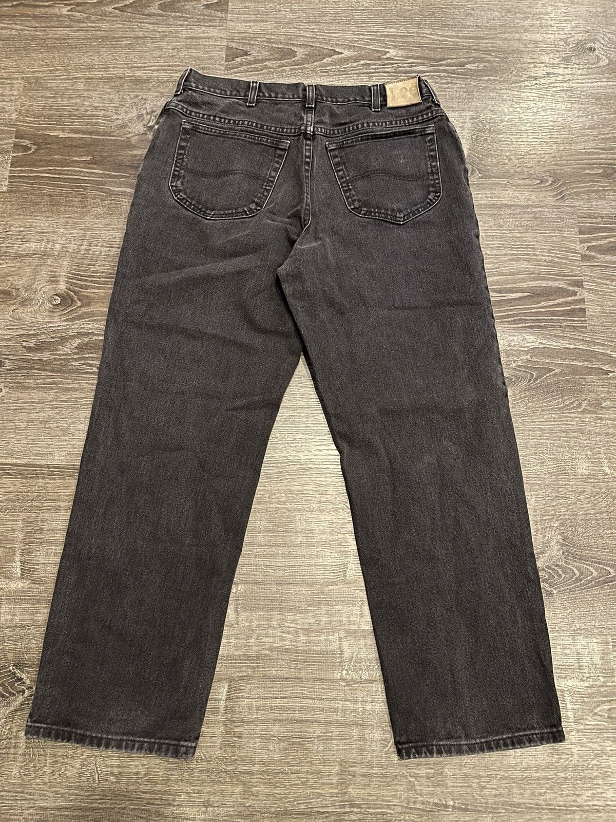 Lee × Vintage Crazy Vintage Relaxed Lee Black Jeans Size US 33 - 4 Thumbnail