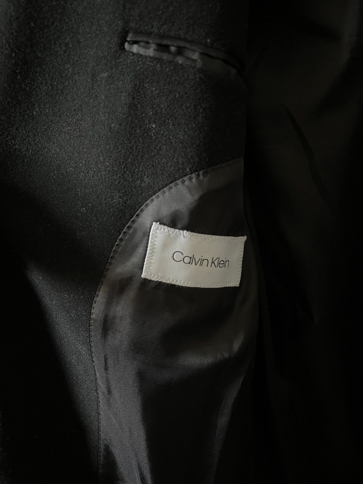 Calvin Klein Calvin Klein Black Wool Coat 40R Size US M / EU 48-50 / 2 - 3 Thumbnail