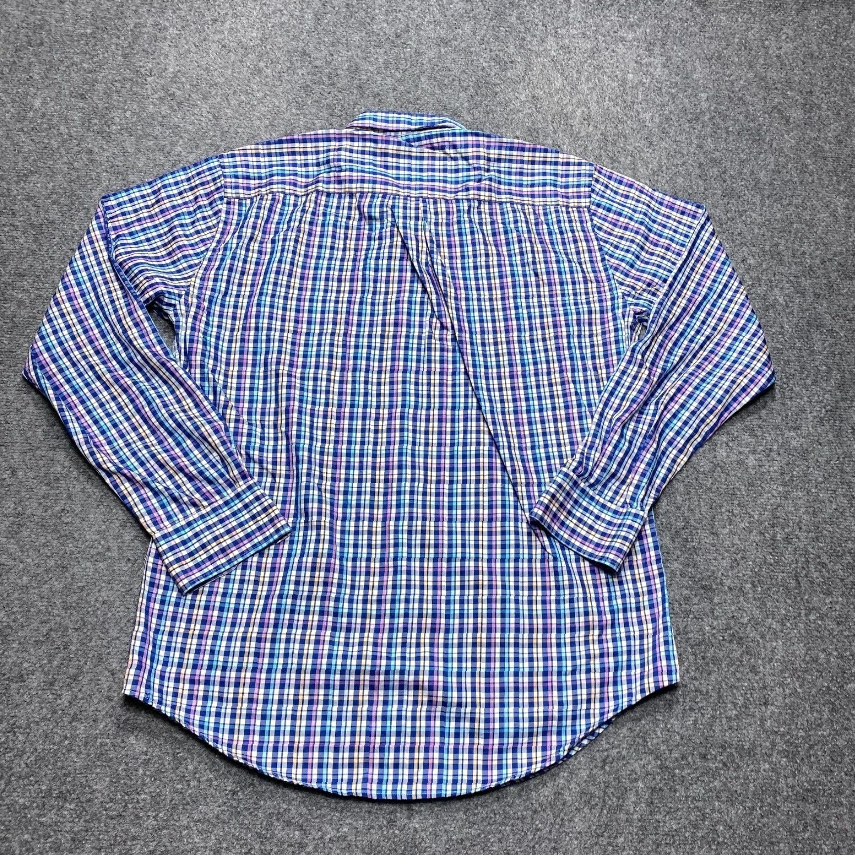 Peter Millar Peter Millar Shirt Mens Medium Blue Plaid Long Sleeve Button Down Casual Preppy Size US M / EU 48-50 / 2 - 5 Thumbnail