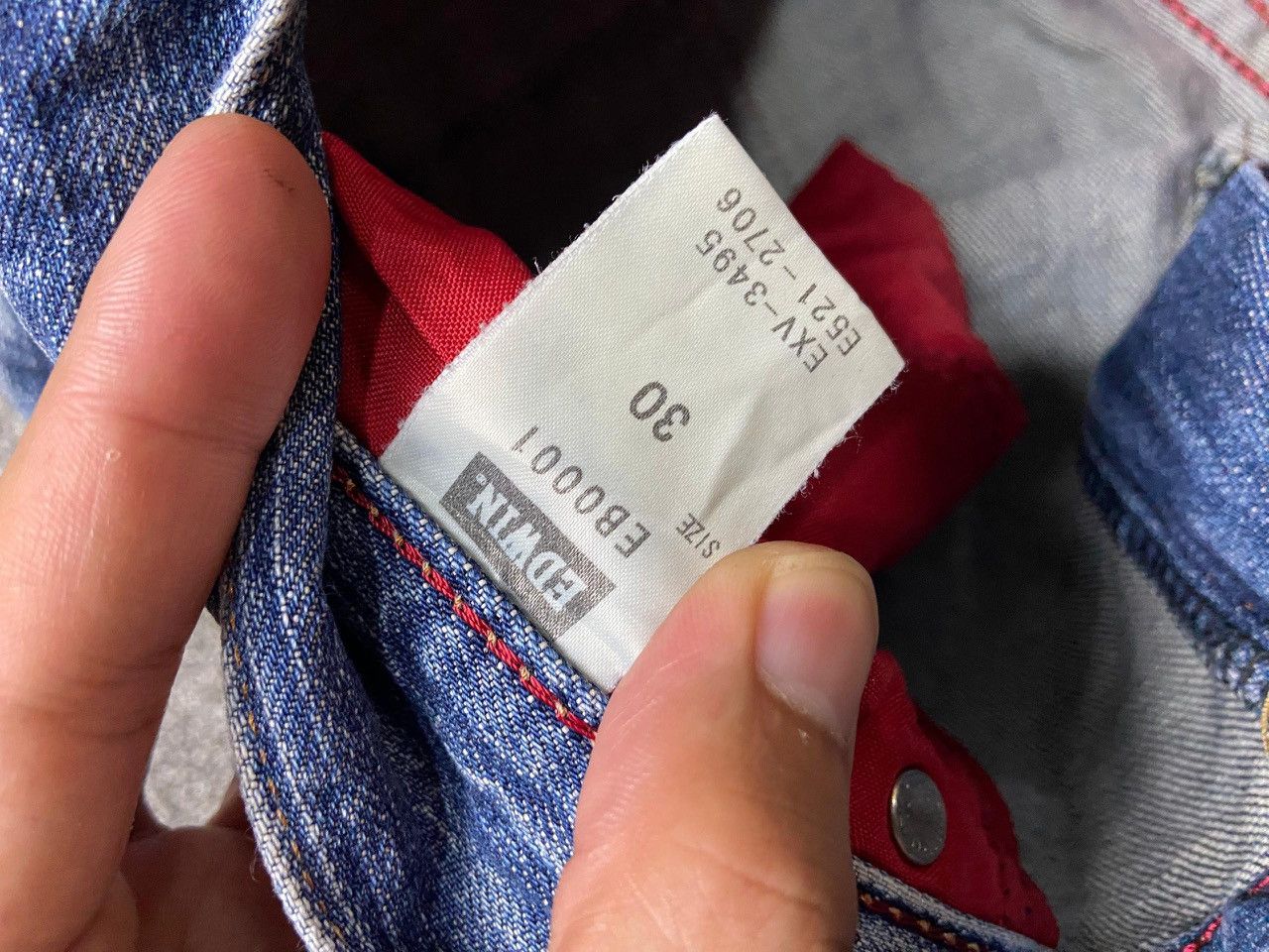 Edwin Vintage Edwin Blue Trip Denim Jeans (149) Size US 31 - 4 Thumbnail