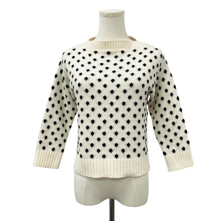 Prada Prada Polka Dot Virgin Wool Cashmere Sweater Size 36 Size XS / US 0-2 / IT 36-38 - 1 Thumbnail