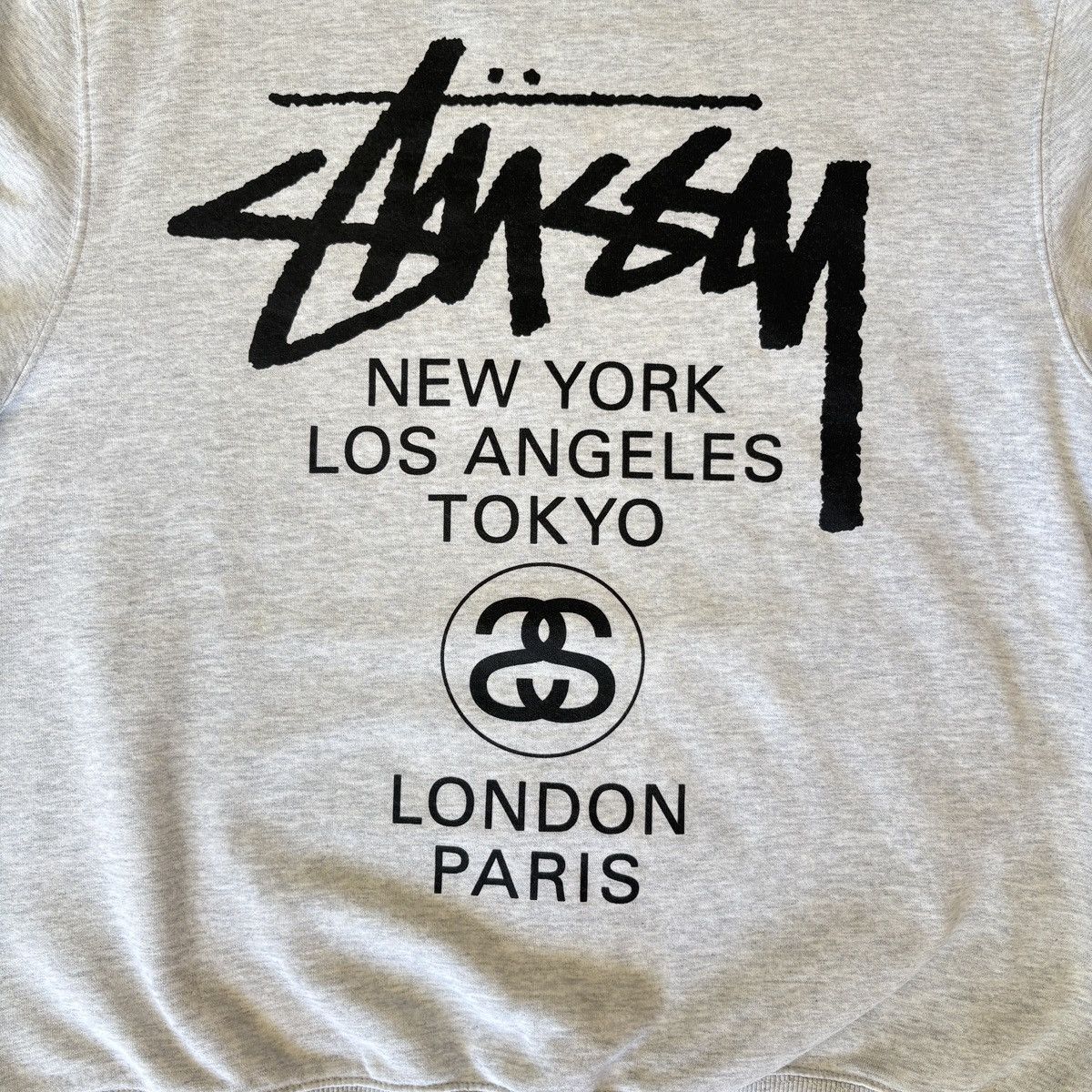 Stussy Stussy World Tour Crewneck Ash Heather Size US L / EU 52-54 / 3 - 2 Thumbnail