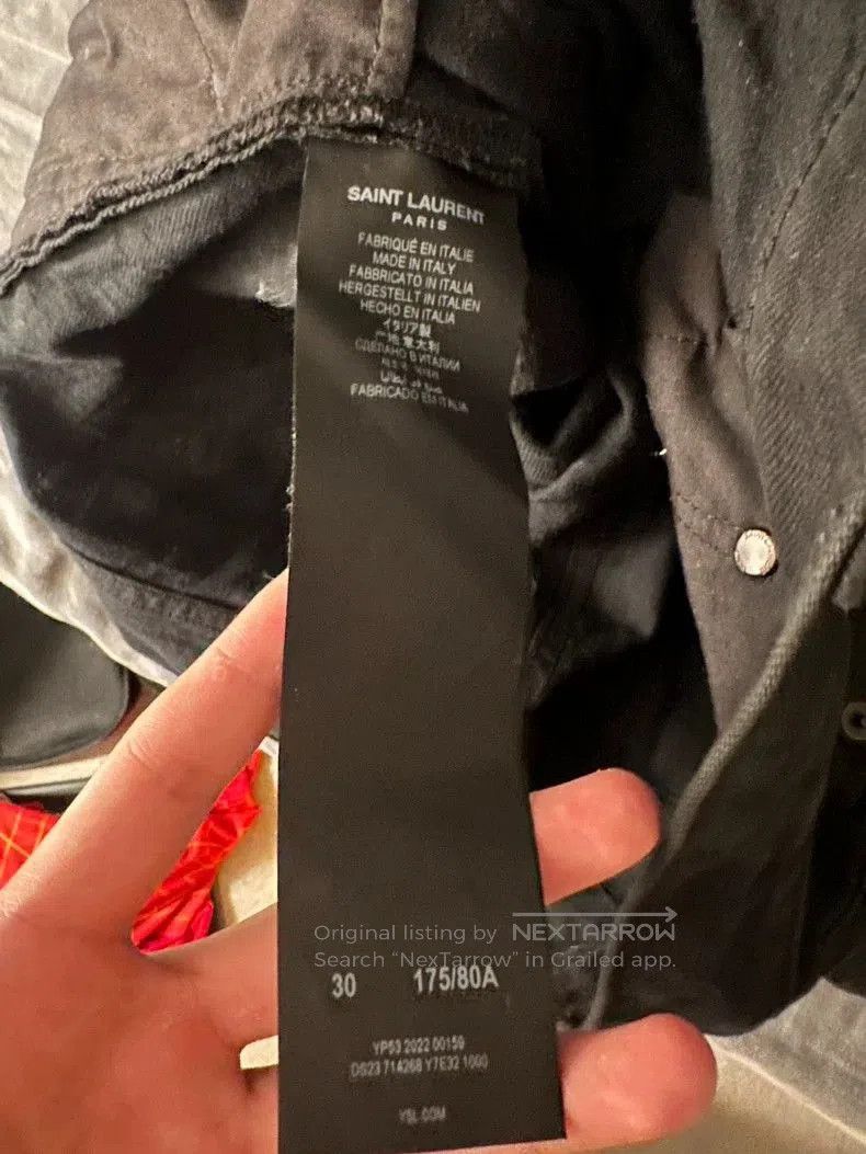 Saint Laurent Paris Saint Laurent D25 Black Flare Jeans. Size US 30 / EU 46 - 7 Thumbnail