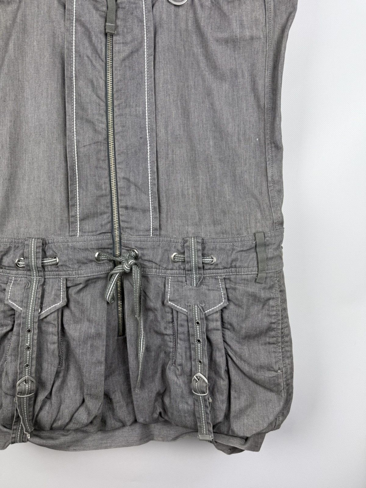 Marithe + Francois Girbaud Marithe Francois Girbaud Avant-Garde Denim Corset Dress Size XL / US 12-14 / IT 48-50 - 6 Thumbnail