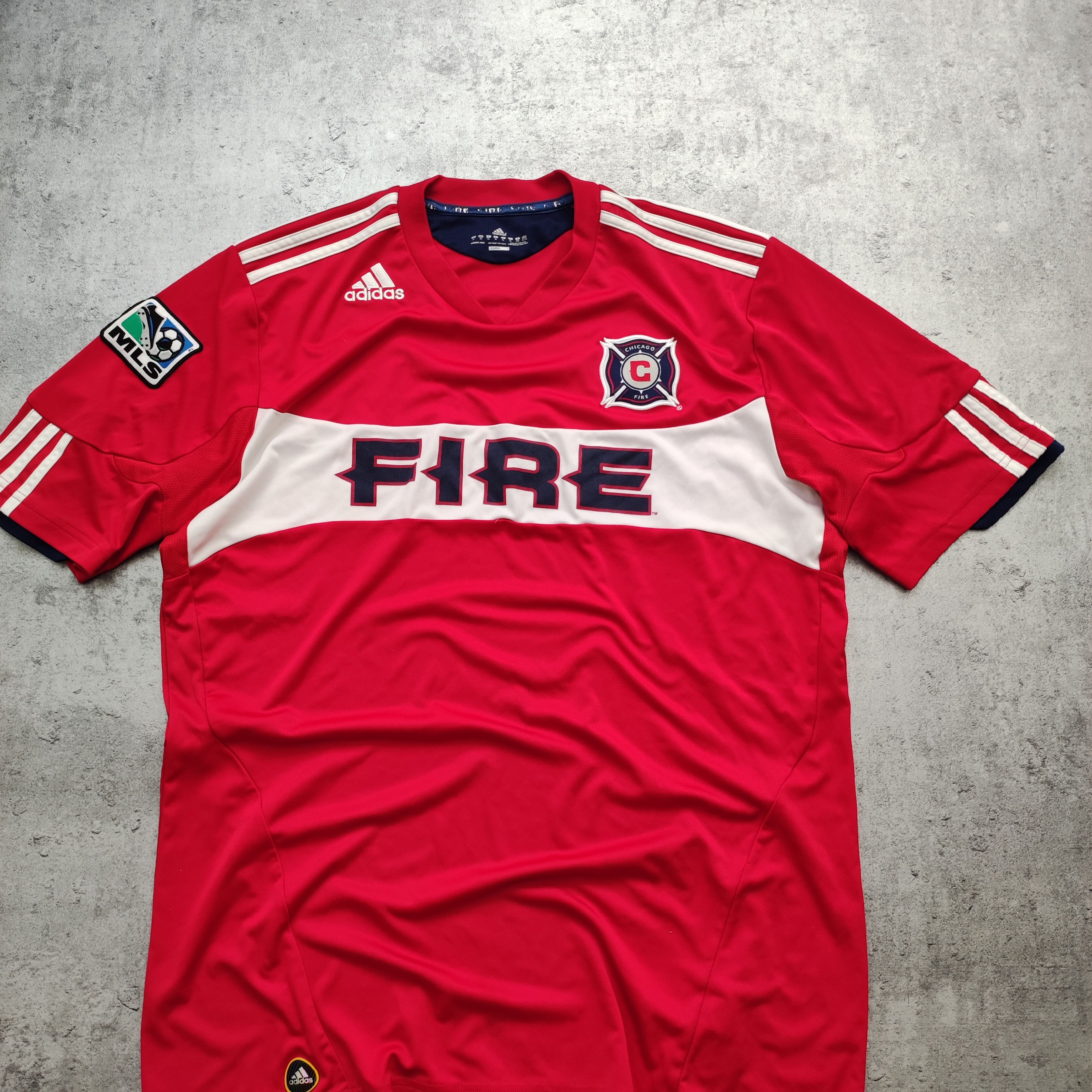 Adidas RARE 2011/12 Chicago Fire x Adidas MLS Football Jersey Size US XL / EU 56 / 4 - 2 Thumbnail
