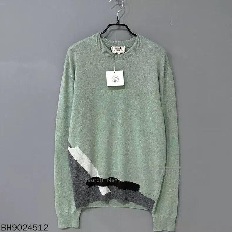 Hermes Hermes Jacquard Cashmere Knit Sweater Size S / US 4 / IT 40 - 1 Thumbnail