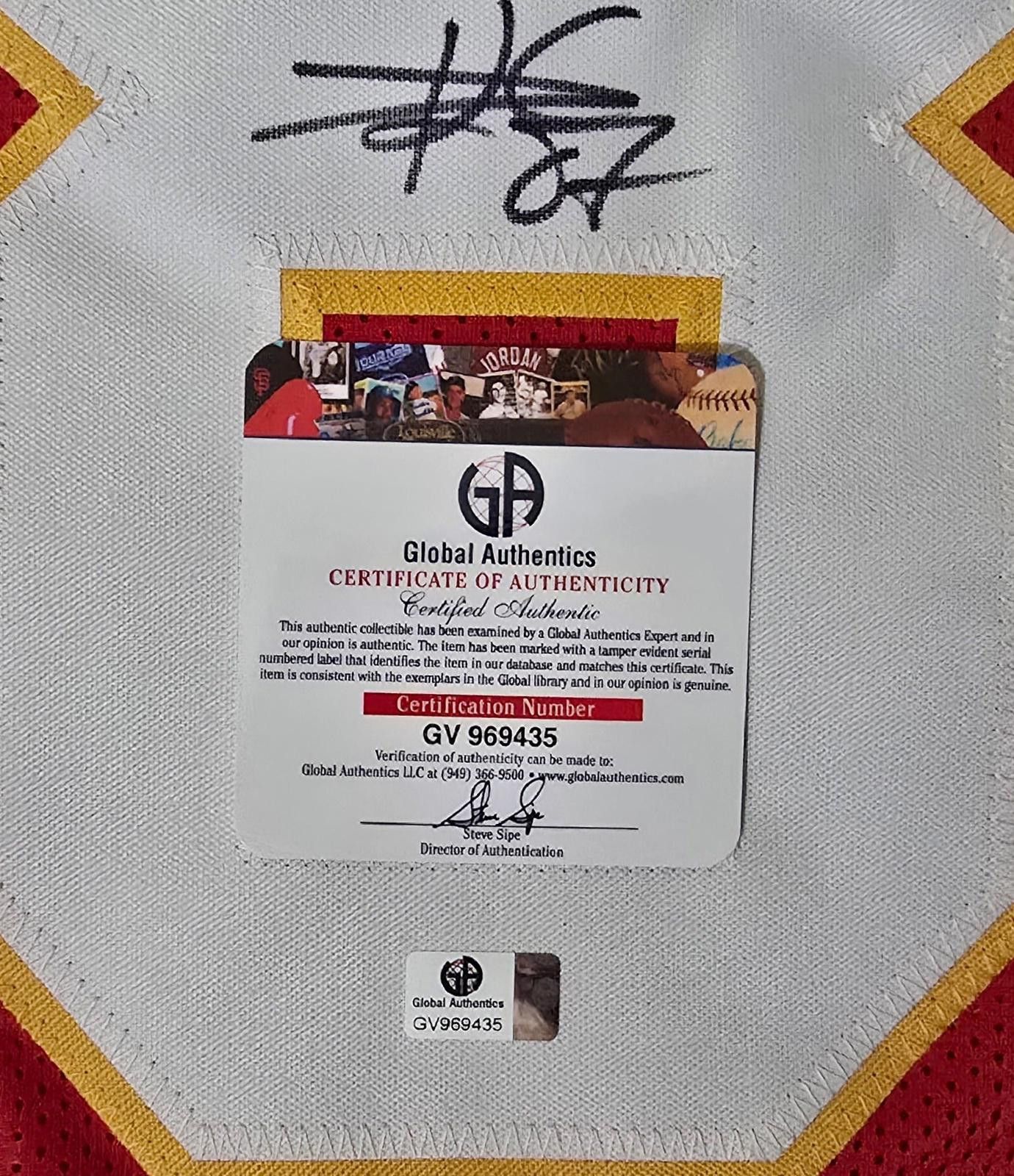 Other Travis Kelce Chiefs Signed Football Jersey coa (XL) Size ONE SIZE - 4 Thumbnail
