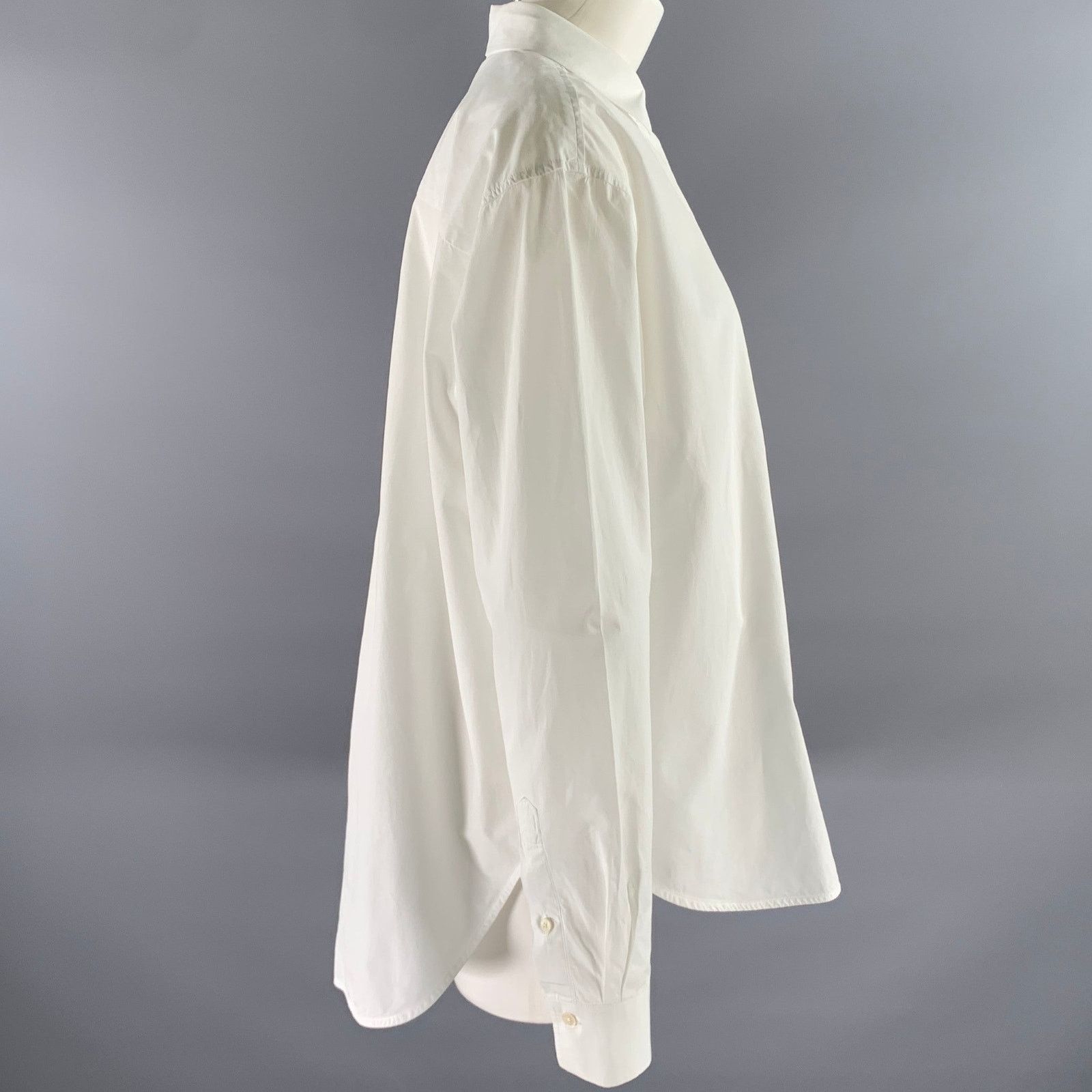 Toteme TOTEME Size 10 White Cotton Shirt Size L / US 10 / IT 46 - 3 Thumbnail