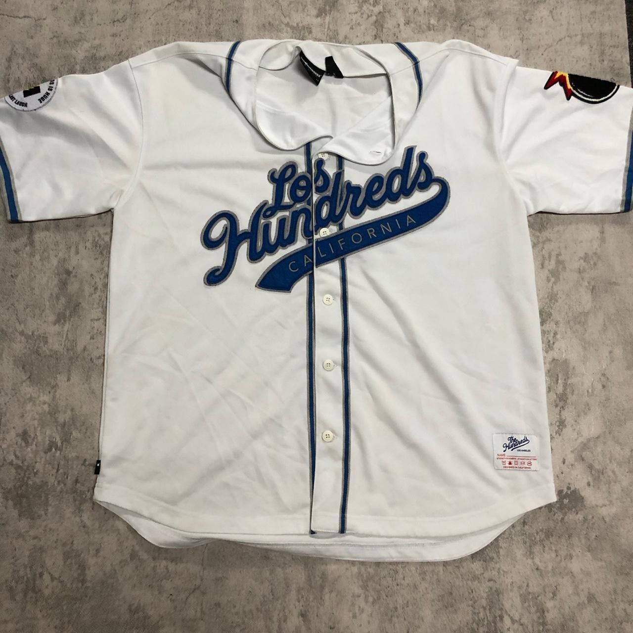 Other The Hundreds white and blue baseball jersey Size US XL / EU 56 / 4 - 1 Thumbnail