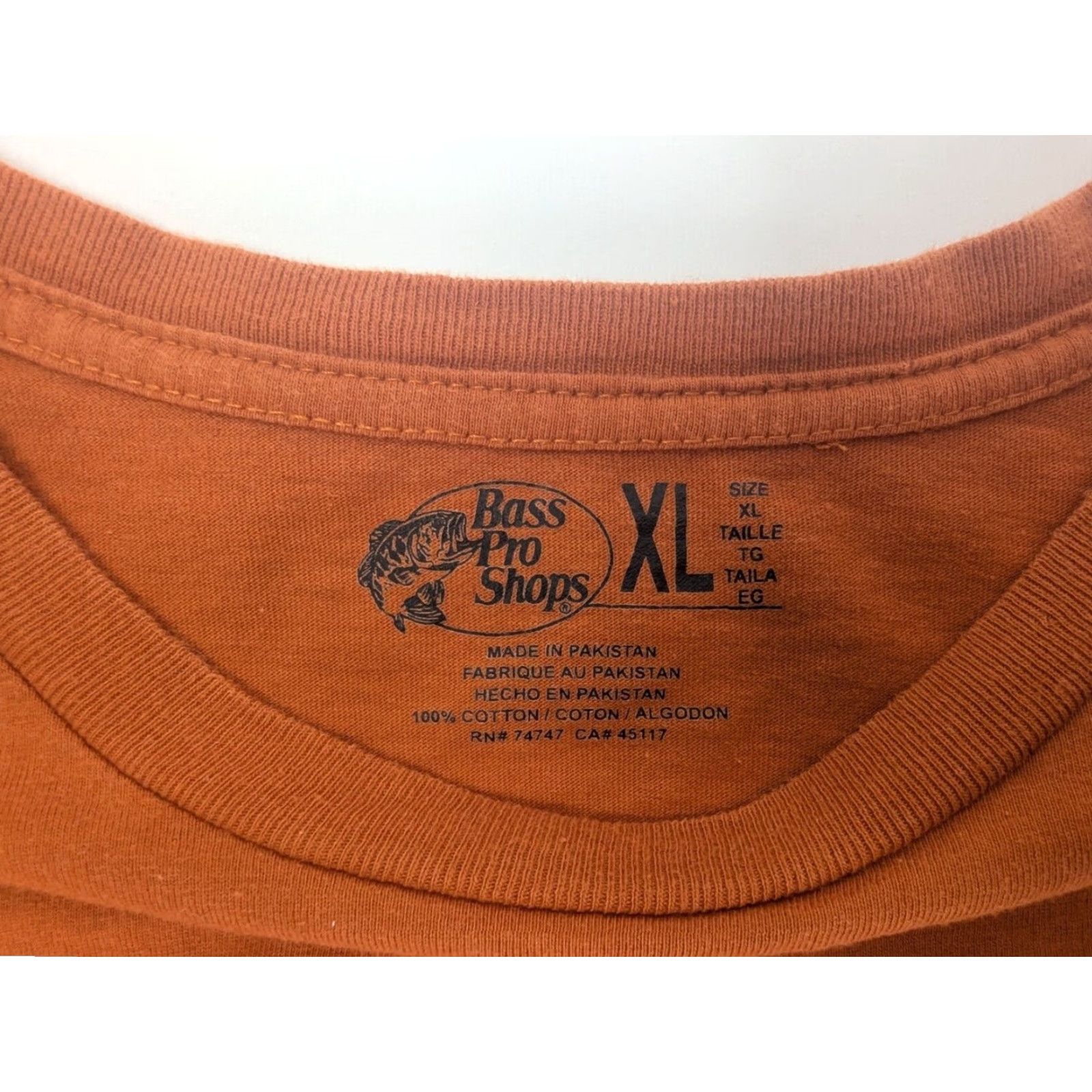 Bass Pro Shops VINTAGE Bass Pro Shop Shirt Mens XL Moose Orange I Like 'em With Long Legs and a Big Rack Size US XL / EU 56 / 4 - 7 Thumbnail