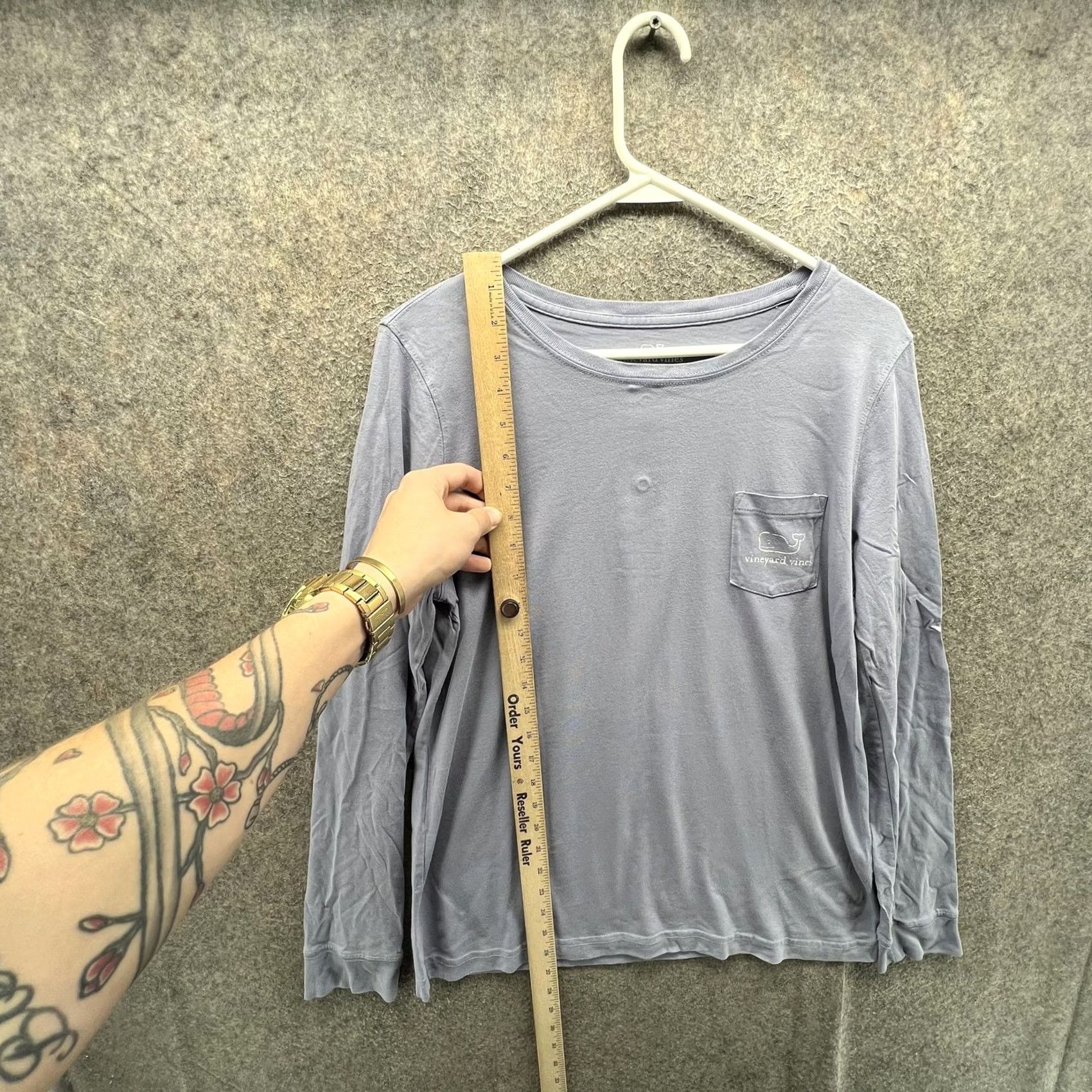 Vineyard Vines Vineyard Vines Shirt Mens Small Gray Long Sleeve Whale Graphic Tee Tagless S Gray Crew Neck T-Shirt Size US S / EU 44-46 / 1 - 6 Thumbnail