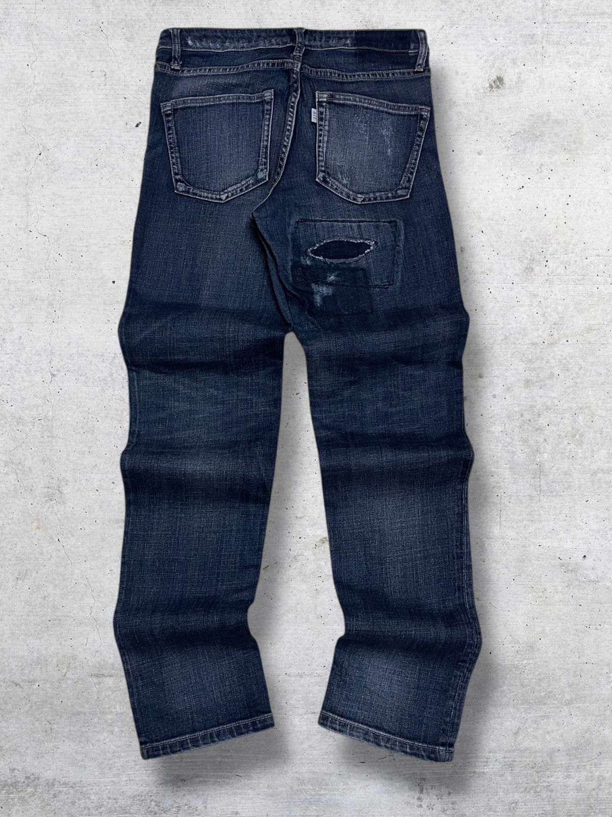 Kapital VINTAGE BIT BLUE 90S JAPAN DESIGNER DISTRESSED RIPPED JEANS Size US 29 - 9 Thumbnail