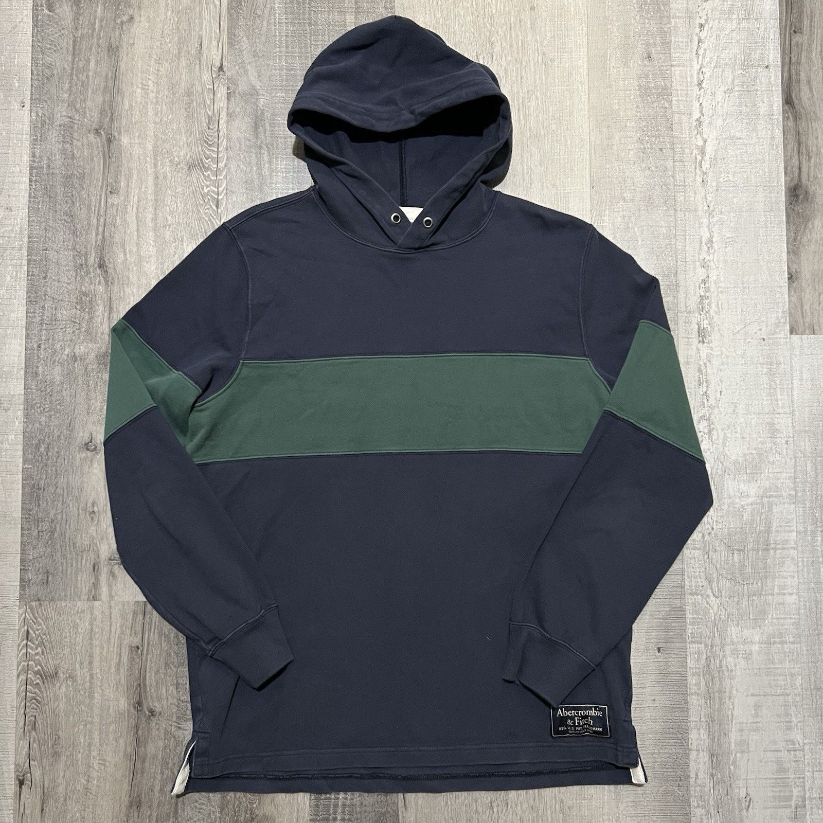 Abercrombie & Fitch Abercrombie & Fitch Rugby Cloth Sweatshirt Blue Green Hoodie Size US XL / EU 56 / 4 - 1 Thumbnail