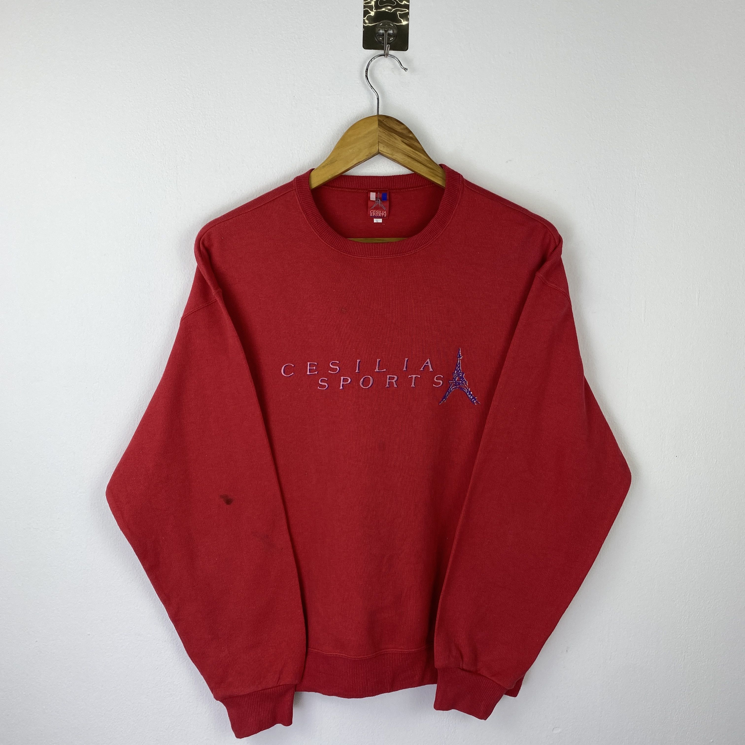 Vintage Vintage 90s Cesilia Sport Plain Crewneck Sweatshirt SH0536 Size US L / EU 52-54 / 3 - 1 Thumbnail
