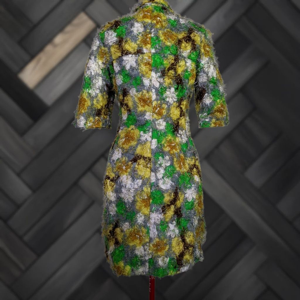 Marni Marni Floral Fuzzy Gold Chesterfield Jacket Multicolor 42 Italy Women Jacket Multicolor 42 Louis? Size M / US 6-8 / IT 42-44 - 1 Thumbnail