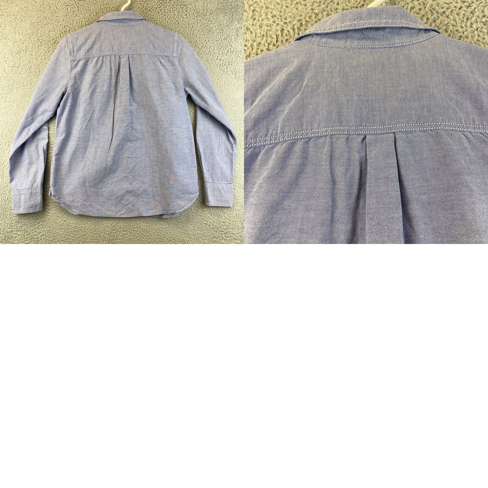 J.Crew VINTAGE J.CREW Button-Up Shirt Cotton Size S Blue Casual Long Sleeve Womens Size S / US 4 / IT 40 - 8 Thumbnail