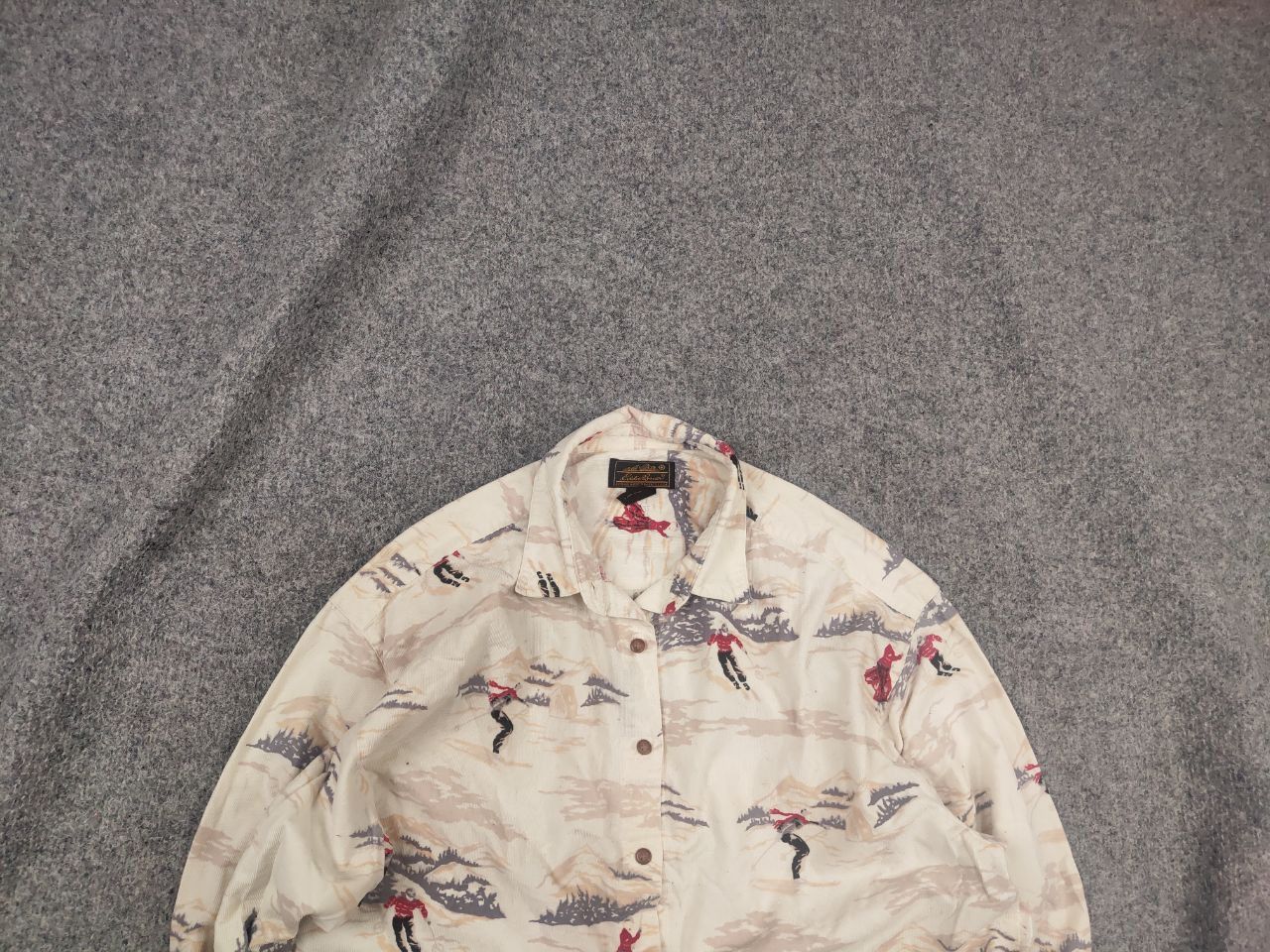 Eddie Bauer Vintage Eddie Bauer corduroy shirt print Long sleeve Size US L / EU 52-54 / 3 - 2 Thumbnail