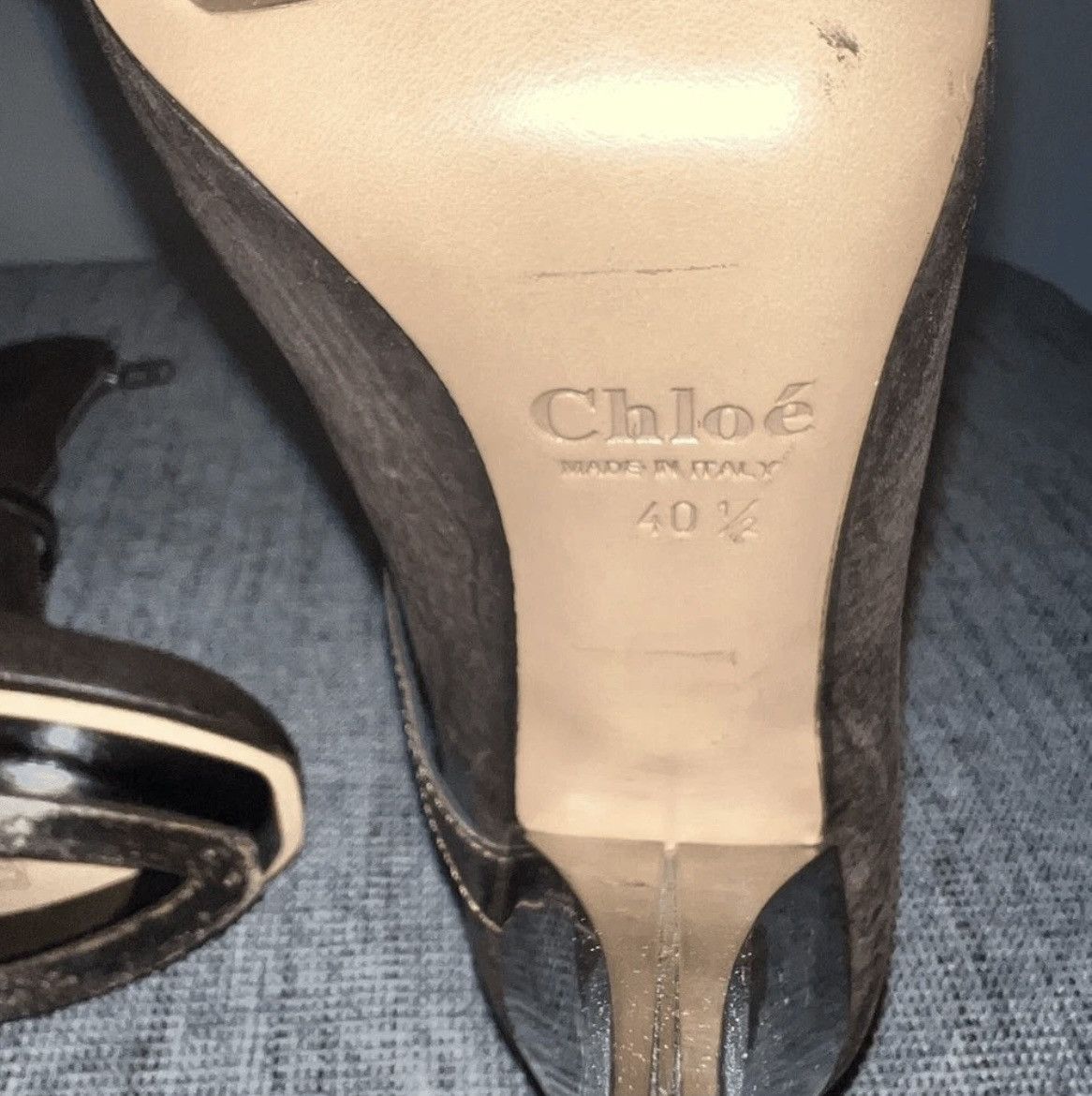 Chloe Chloe leather horseshoe horn heel platform boots Size US 10.5 / IT 40.5 - 8 Thumbnail