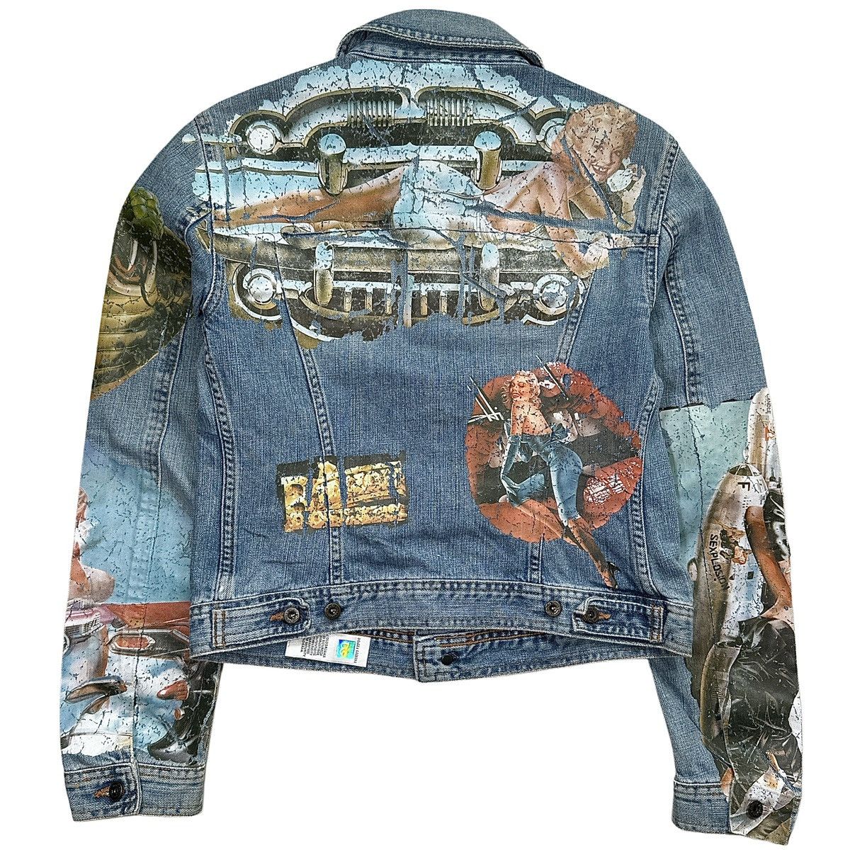 Dolce & Gabbana D&G / Dolce & Gabbana 2002 Painted Denim Jacket Size M / US 6-8 / IT 42-44 - 2 Thumbnail