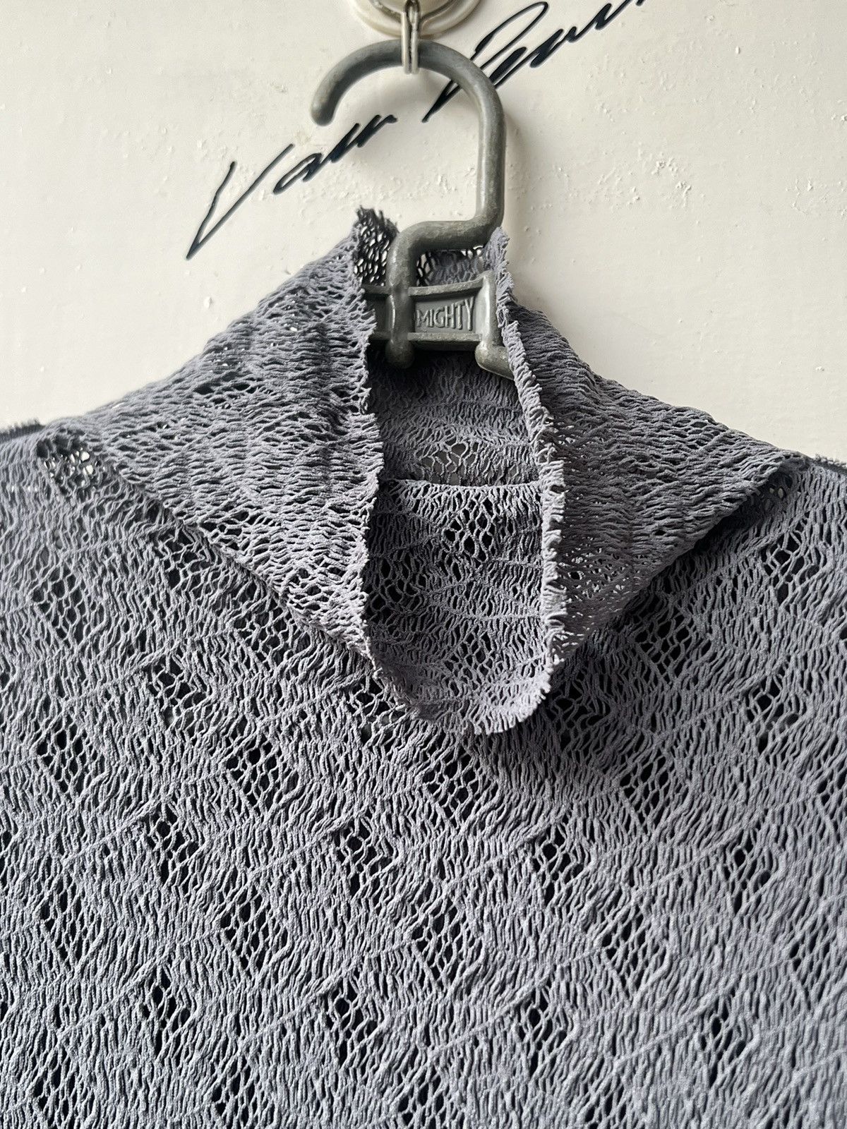 Issey Miyake Issey M.&K YOKO Grey Pleats Mesh T-shirt Size US XS / EU 42 / 0 - 5 Thumbnail