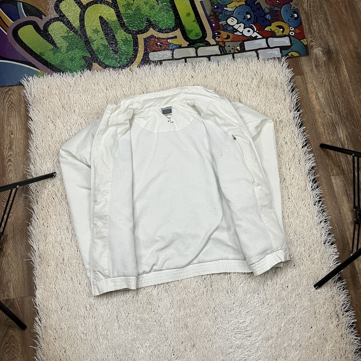 Nike Nike Jacket 94 Brazil CBF FFF nylon white Y2K Football Size US L / EU 52-54 / 3 - 3 Thumbnail