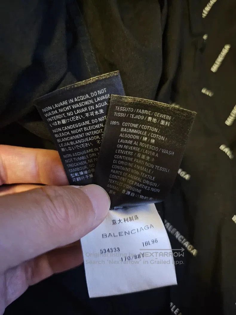 Balenciaga Balenciaga Oversized Logo Print Shirt. Size US M / EU 48-50 / 2 - 6 Thumbnail