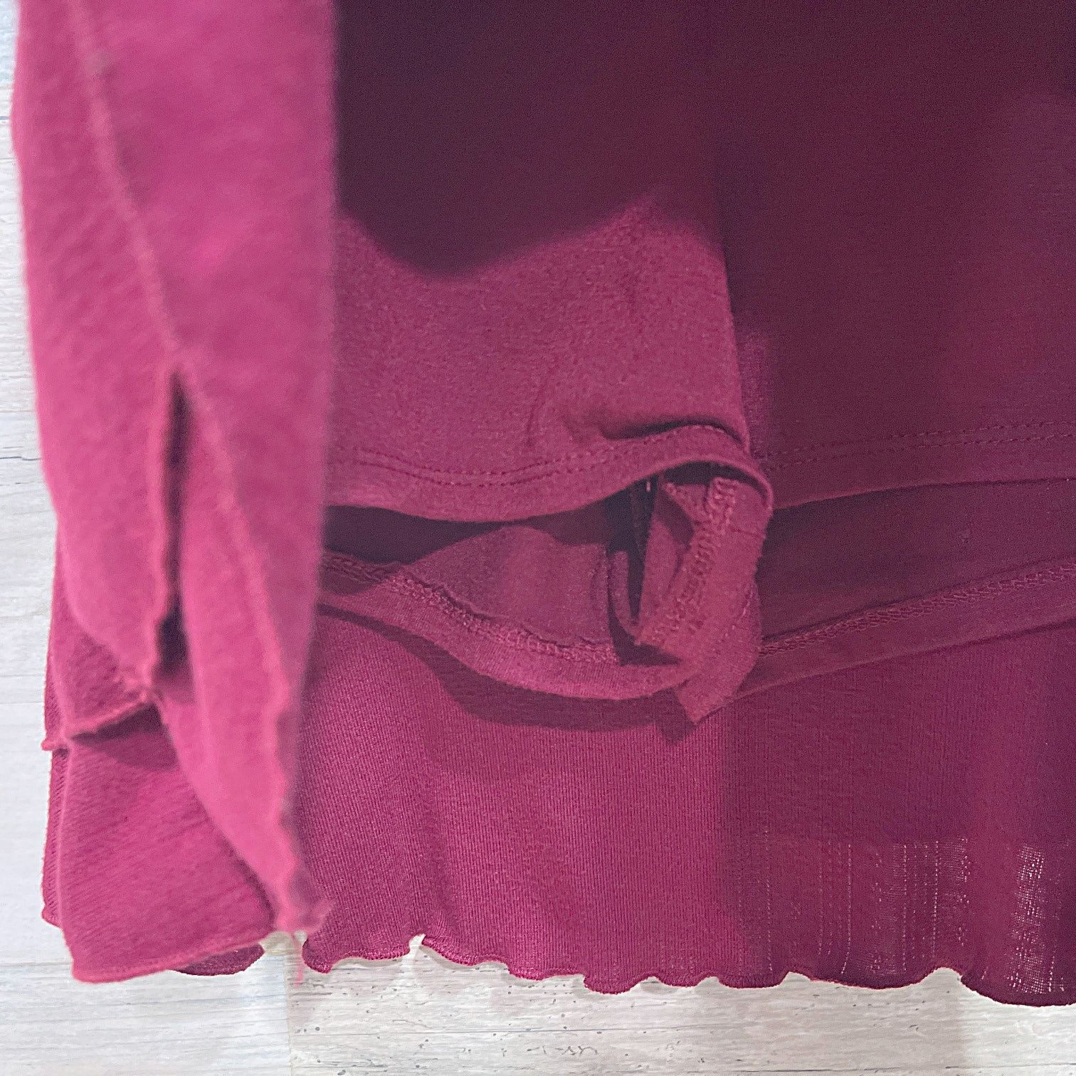 Target Basics Wild Fable Ruffle Tiered Knit Mini Skort Red Womens XXS Size 24" / US 00 / IT 34 - 3 Thumbnail