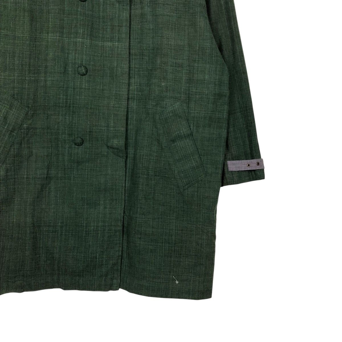 Issey Miyake 📌Rich Green Vintage Jacket Comme Se Soir Buckle Size US M / EU 48-50 / 2 - 7 Thumbnail