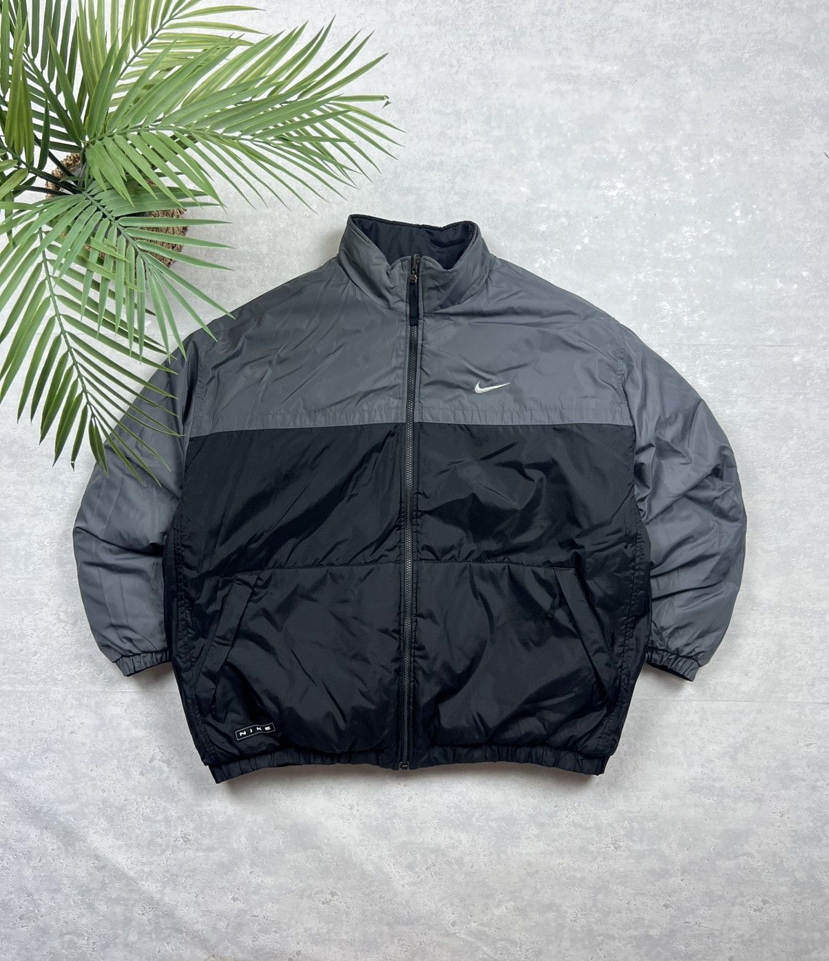 Nike 90s Nike Double Swoosh Vintage Drill Oversized Puffer Jacket Size US XL / EU 56 / 4 - 3 Thumbnail