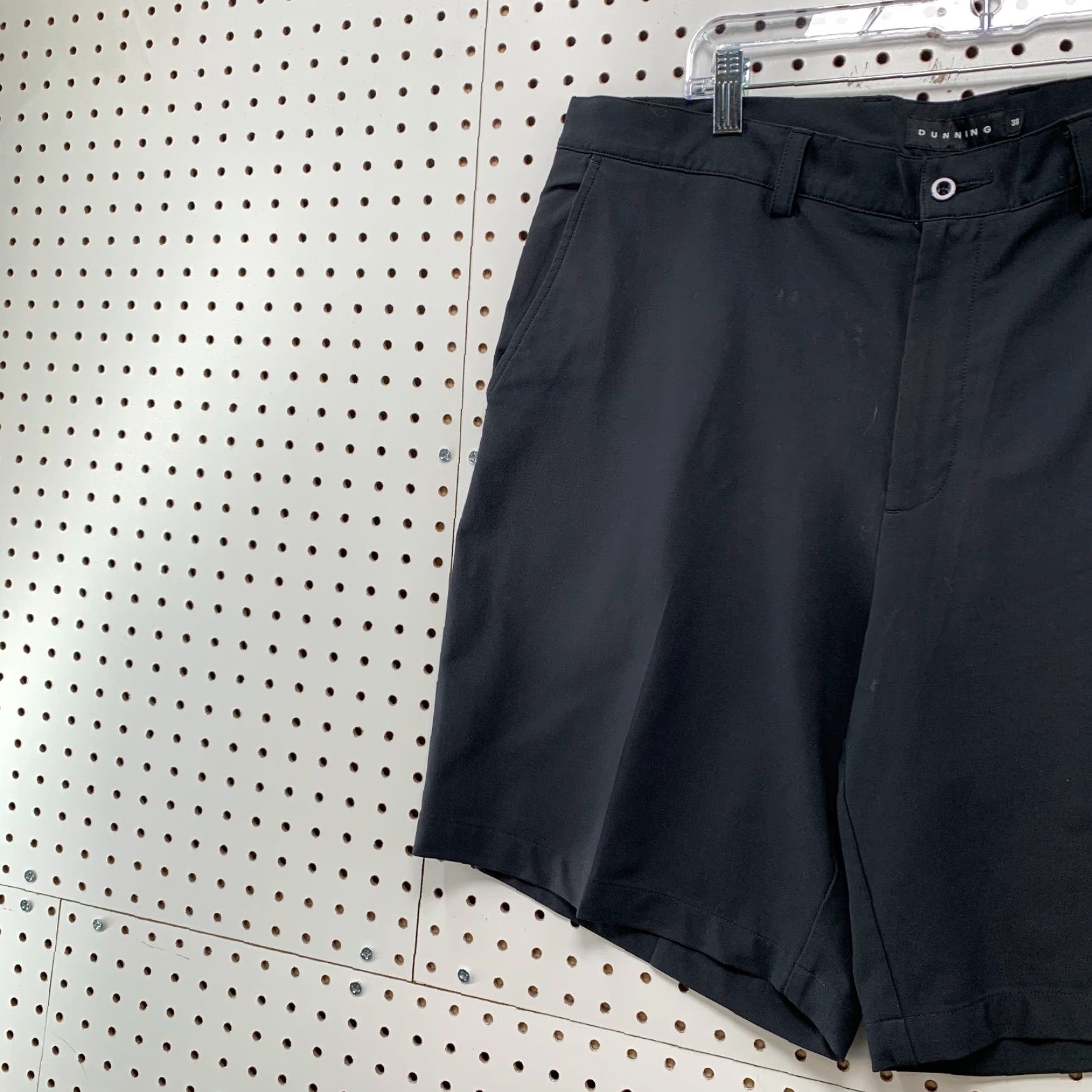 Vintage Dunning Golf Chino Shorts Mens 38x9 Black Casual Shirt Size US 38 / EU 54 - 3 Thumbnail