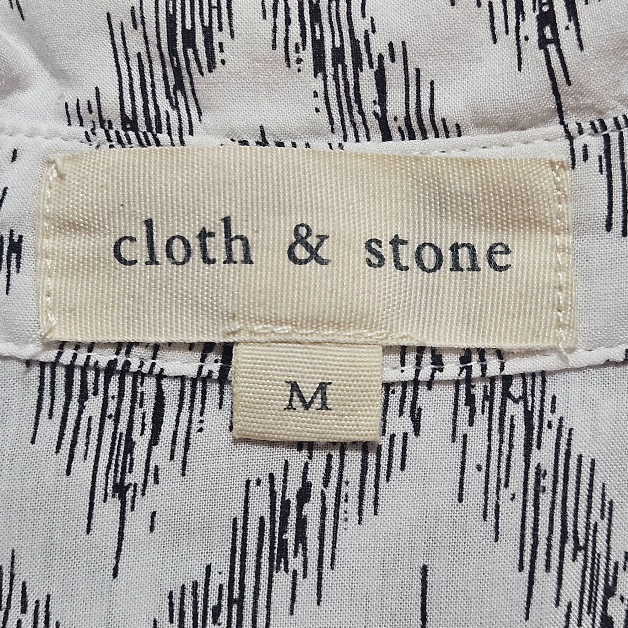 Other Cloth & Stone Button-Up Top Gray Diamond Print Size M Lightw Size M / US 6-8 / IT 42-44 - 4 Thumbnail