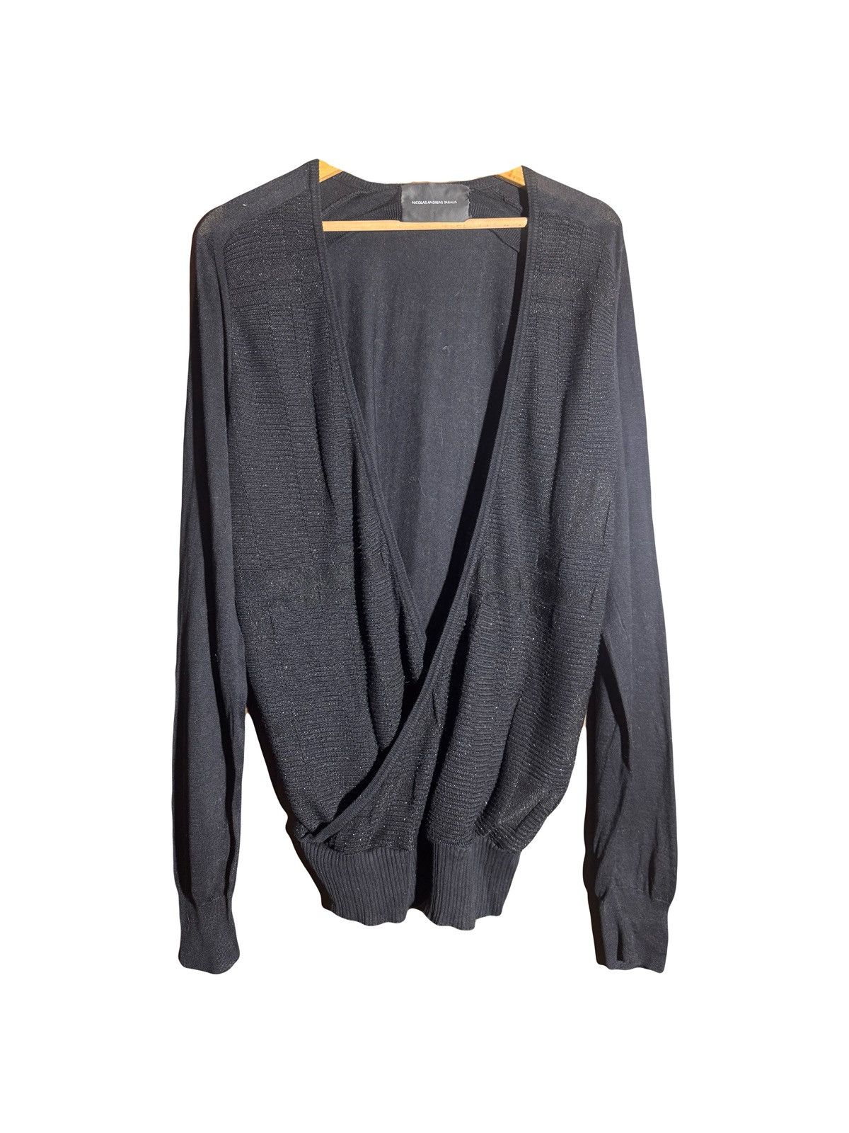 Nicolas Andreas Taralis nat nicolas andreas taralis drapped black cotton sweater Size US S / EU 44-46 / 1 - 1 Thumbnail