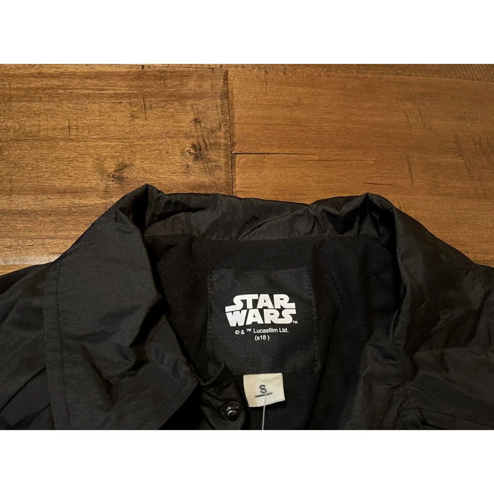 Star Wars VINTAGE Star Wars Tempest Scout Trooper Coach's Snap Button Jacket Shirt Mens Small Black 90s Theme Stars Accents Button Size US S / EU 44-46 / 1 - 5 Thumbnail
