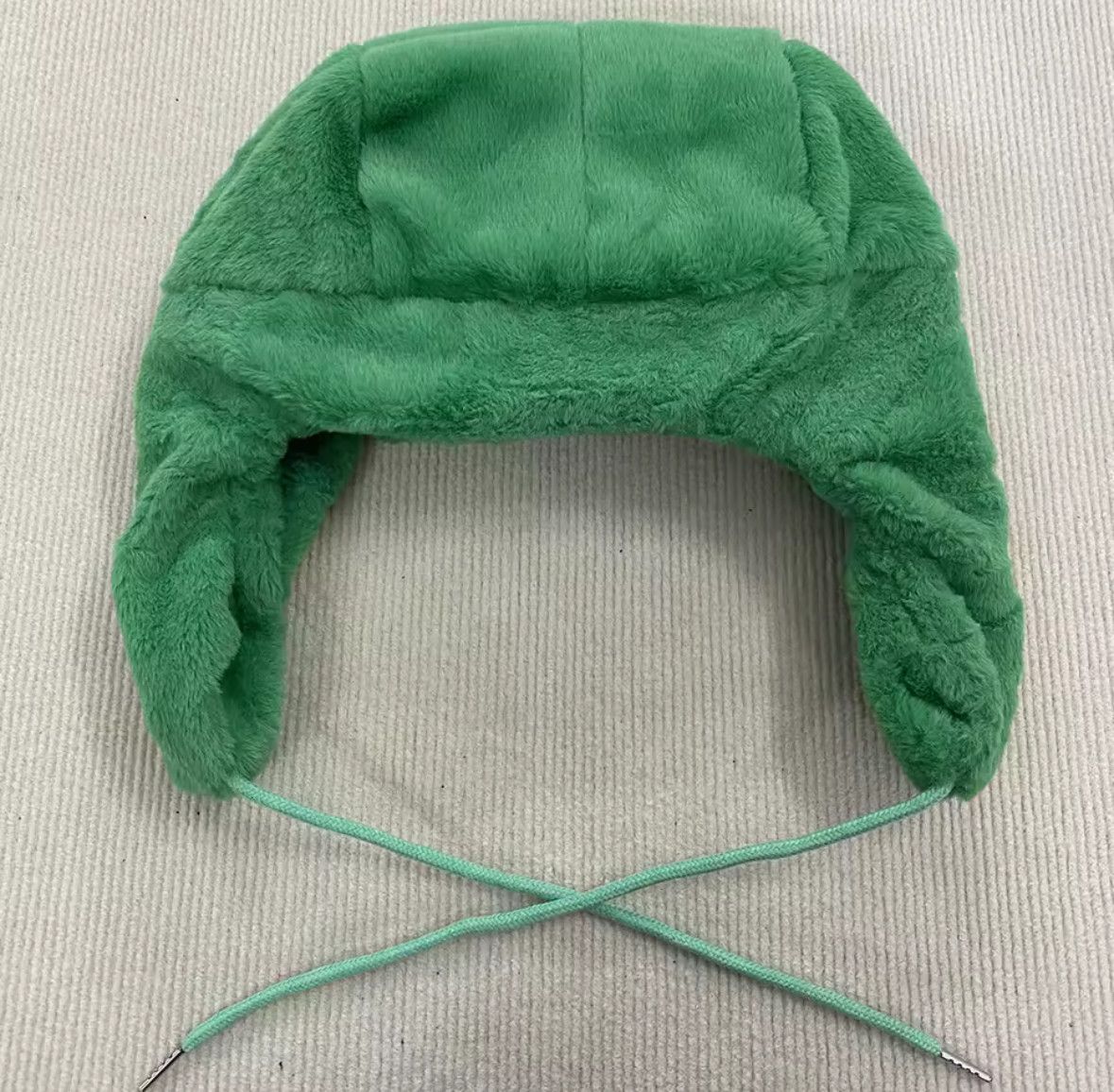 Japanese Brand Y2K Vintage Green Monster Ushanka Autumn Winter Warm Hat Size ONE SIZE - 4 Thumbnail