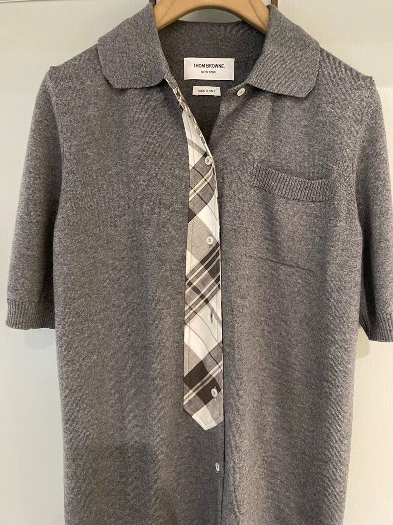 Thom Browne Thom Browne Gray knitted dress Size XS / US 0-2 / IT 36-38 - 2 Thumbnail