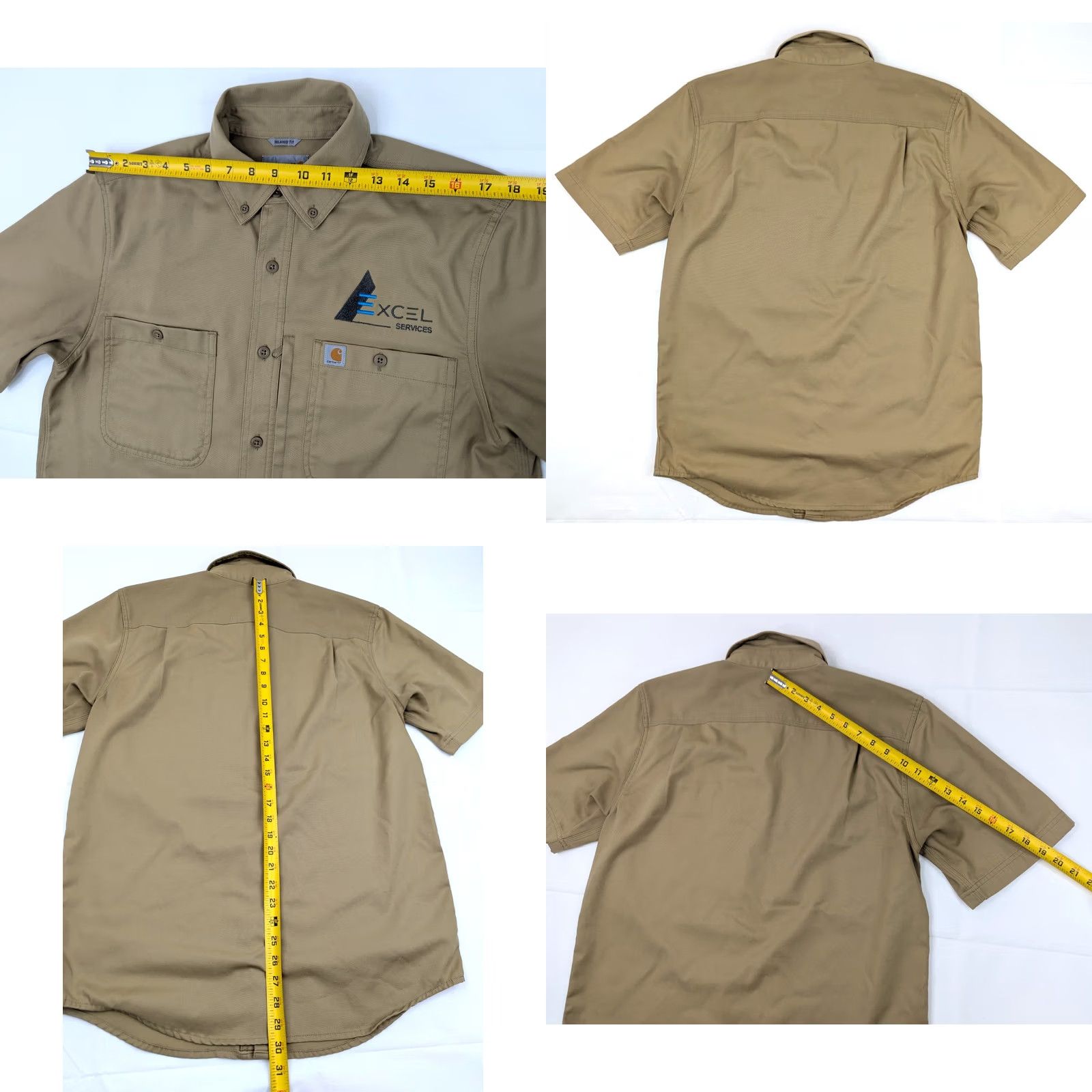 Carhartt Carhartt Button Shirt Lot x 2 – Men M – Rugged Professional Series Tan Beige Relaxed Fitness? Size US M / EU 48-50 / 2 - 8 Thumbnail