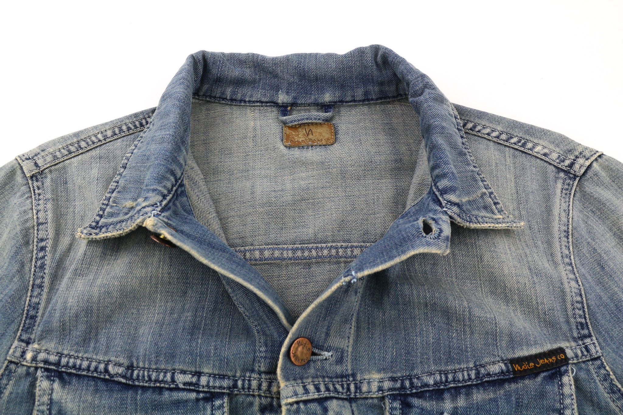 Nudie Jeans BILLY M Denim Light Shades Spread Blue Jacket 80754 Size US M / EU 48-50 / 2 - 4 Thumbnail