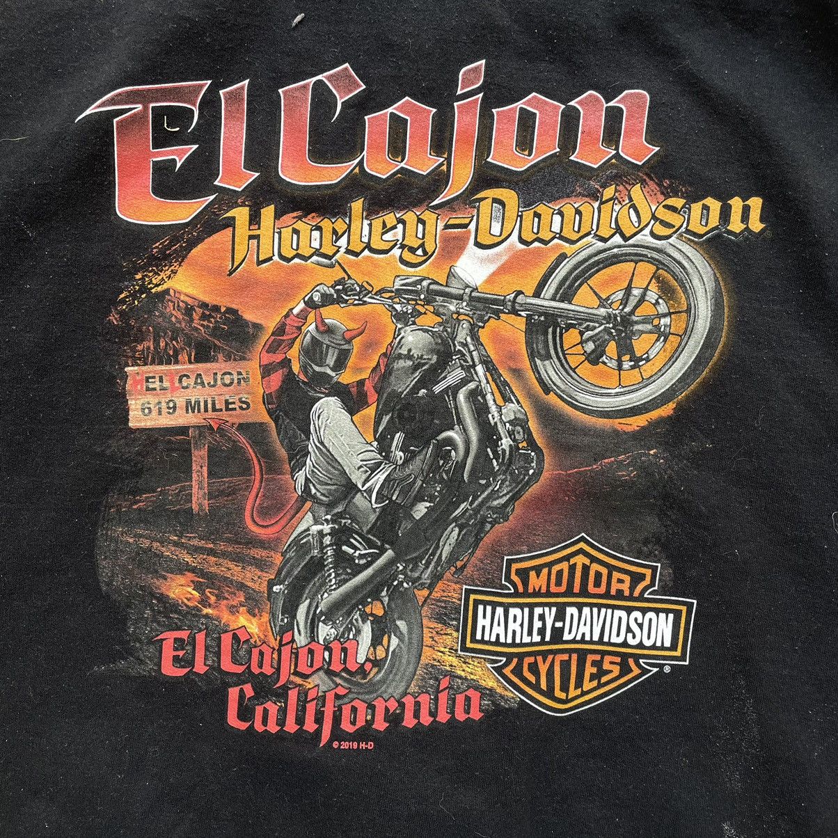 Harley Davidson Harley Davidson Motorcycle Wheelie Zip Hoodie Size XXL Size US XXL / EU 58 / 5 - 2 Thumbnail