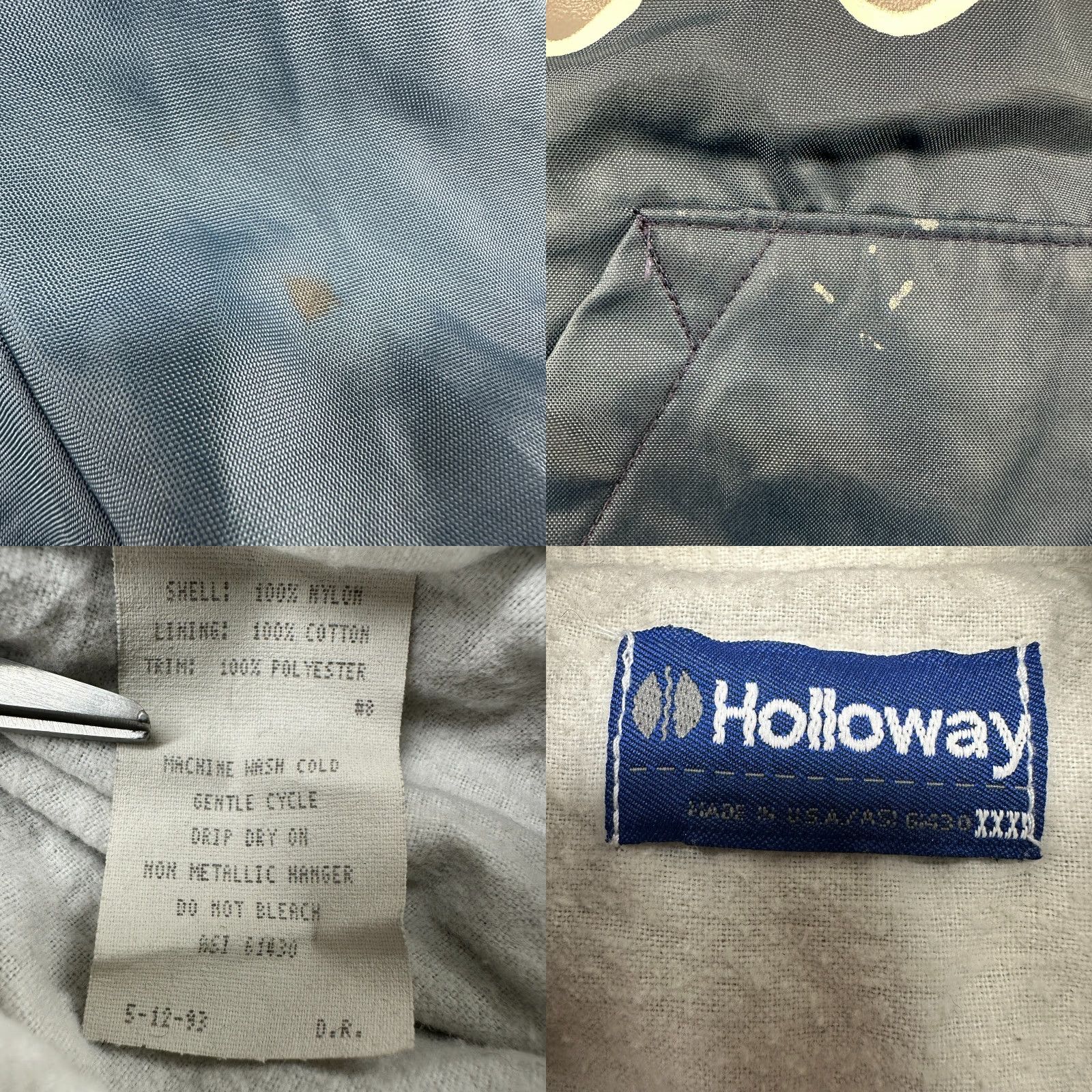 Holloway VINTAGE Holloway Jacket Mens 3XL Windbreaker 1/4 Zip Nylon Blue 90s Cars Windbreaker Shirt Size US XXL / EU 58 / 5 - 8 Thumbnail