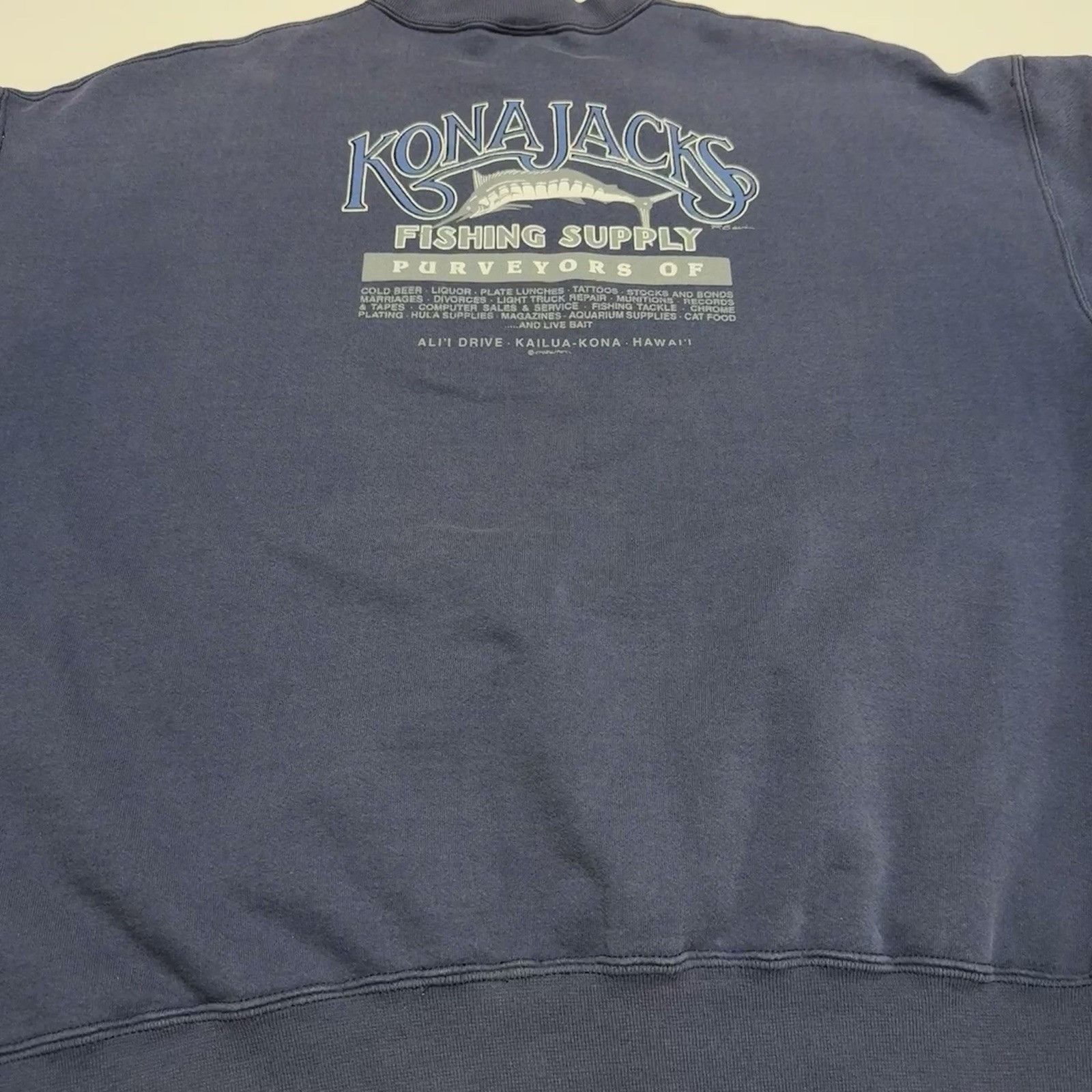 Vintage Vintage 90s Crazy Shirts Hawaii Kona Jacks Fishing Supply Size US XL / EU 56 / 4 - 10 Thumbnail