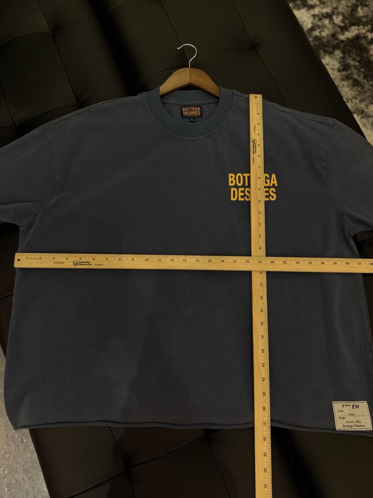 Bottega Desires BRAND NEW - Bottega Desires Tee T-Shirt F**k Joke XXL) Blue Size US XXL / EU 58 / 5 - 8 Thumbnail