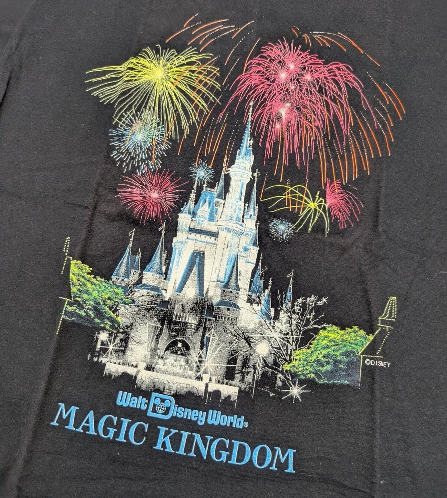 Disney Vintage 80s Walt Disney World Magic Kingdom Promo T-shirt Size US XL / EU 56 / 4 - 2 Thumbnail