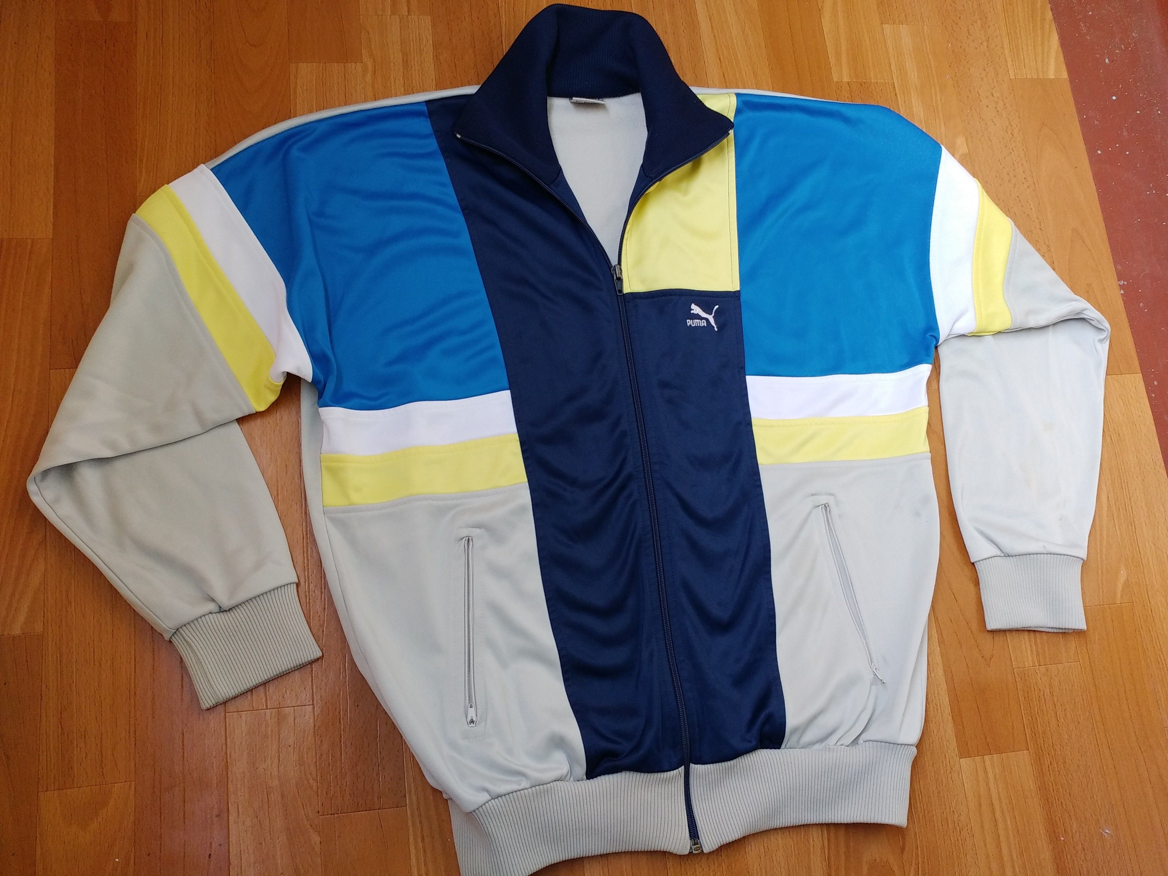 Puma × Vintage PUMA jacket, vintage track top 90s hip-hop clothing, 1990s L Size US L / EU 52-54 / 3 - 3 Thumbnail