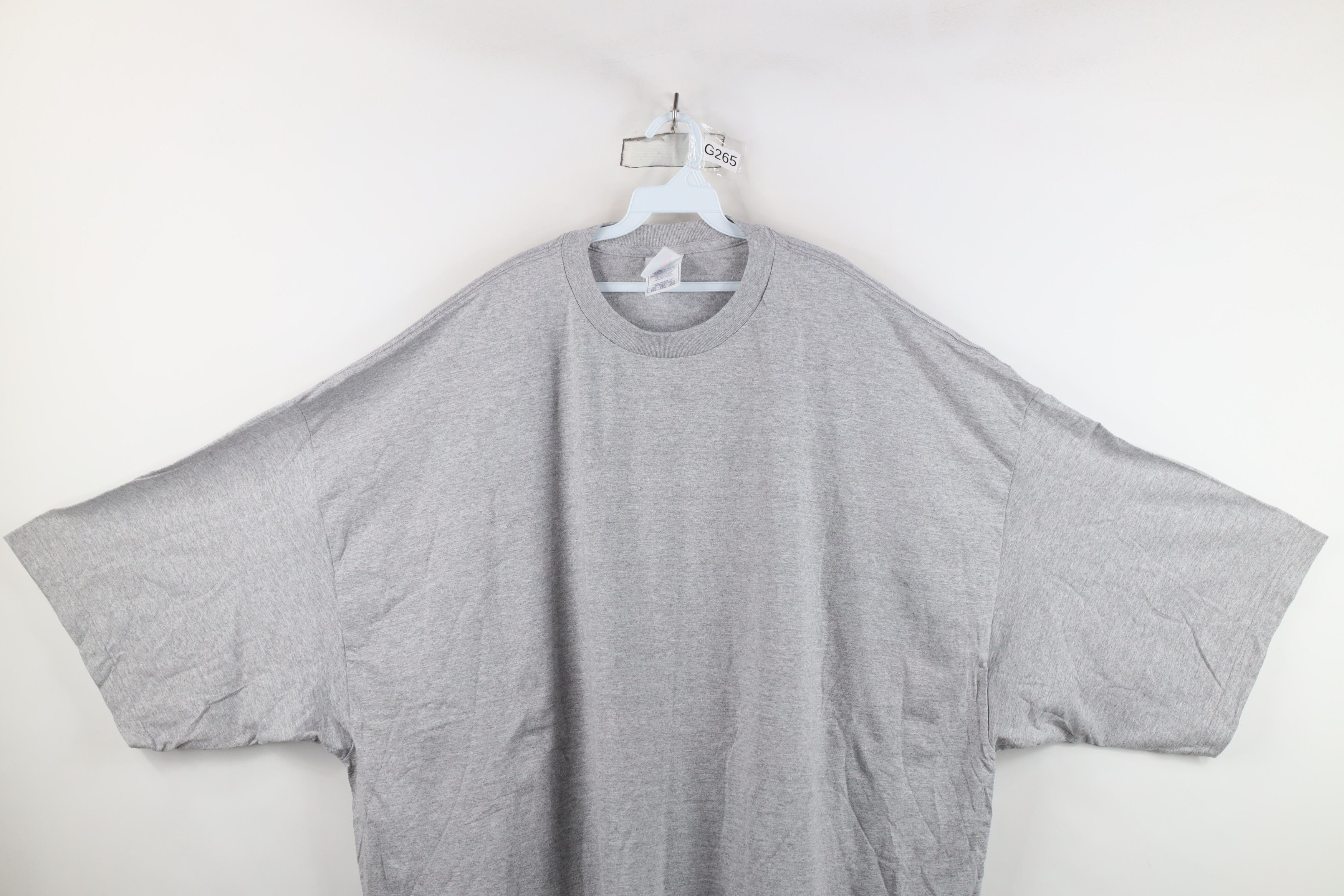 Vintage Vintage 90s Streetwear Short Sleeve T-Shirt Heather Gray Size US XXL / EU 58 / 5 - 2 Thumbnail