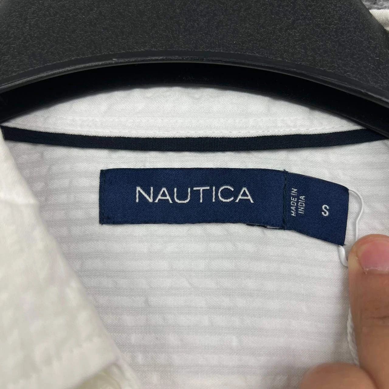Nautica Nautica Button Down Shirt Men White Short Sleeve Collared S Size US S / EU 44-46 / 1 - 5 Thumbnail