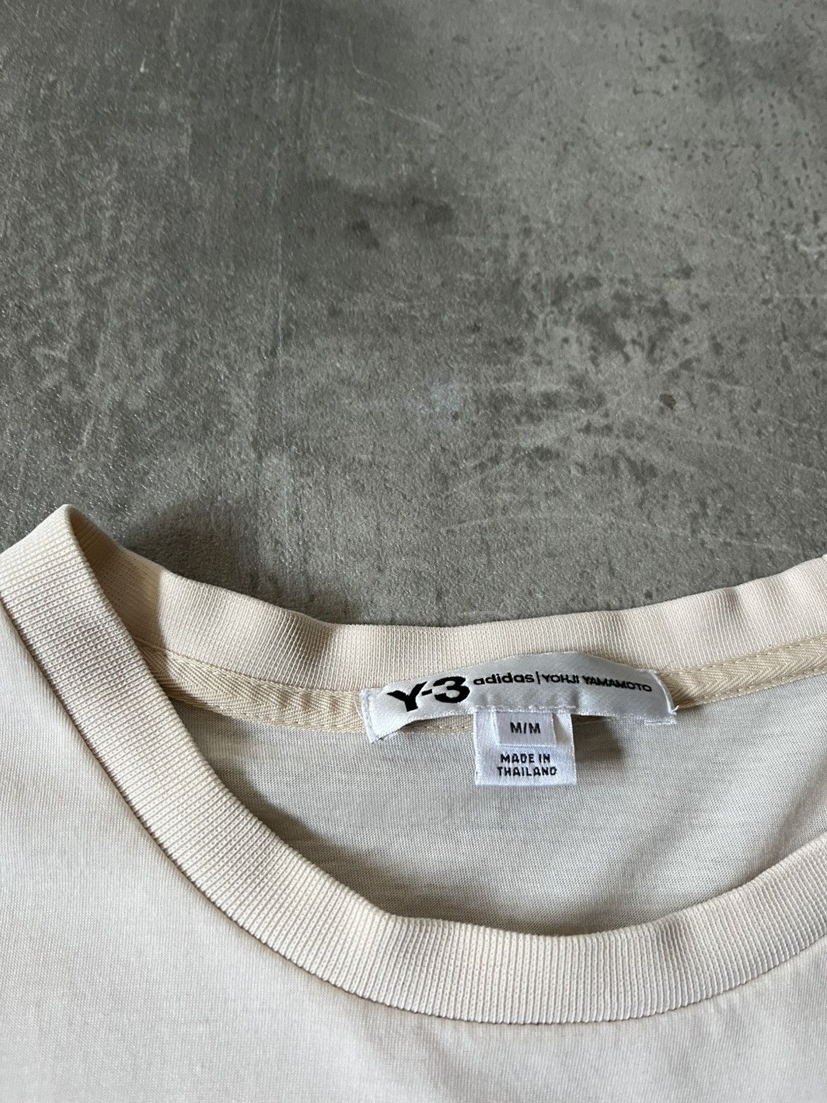 Adidas × Y-3 × Yohji Yamamoto Y-3 Yohji Yamamoto Adidas embroidered logo T-shirt beige Size US M / EU 48-50 / 2 - 7 Thumbnail