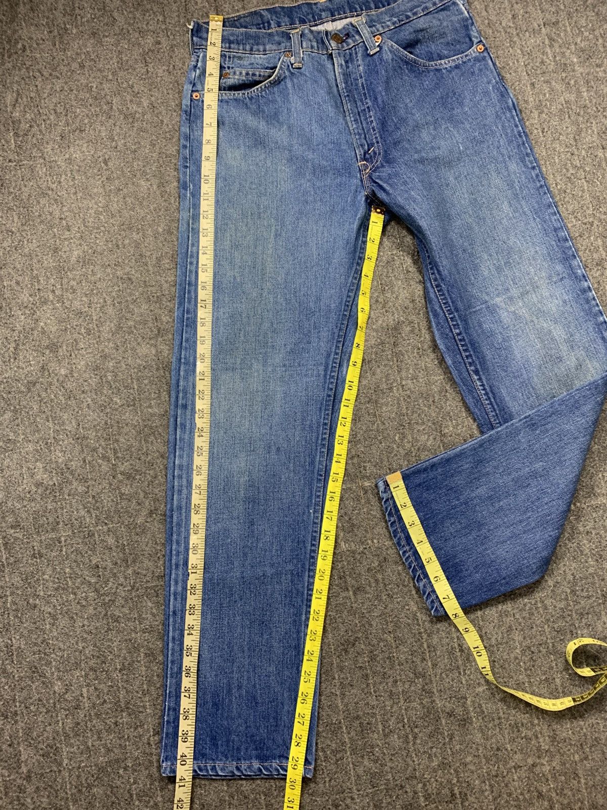 Levi's Vintage Clothing 70s 80s Levis Lot 20505-0217 Orange Tab Indigo Denim Jeans Size US 31 - 12 Thumbnail